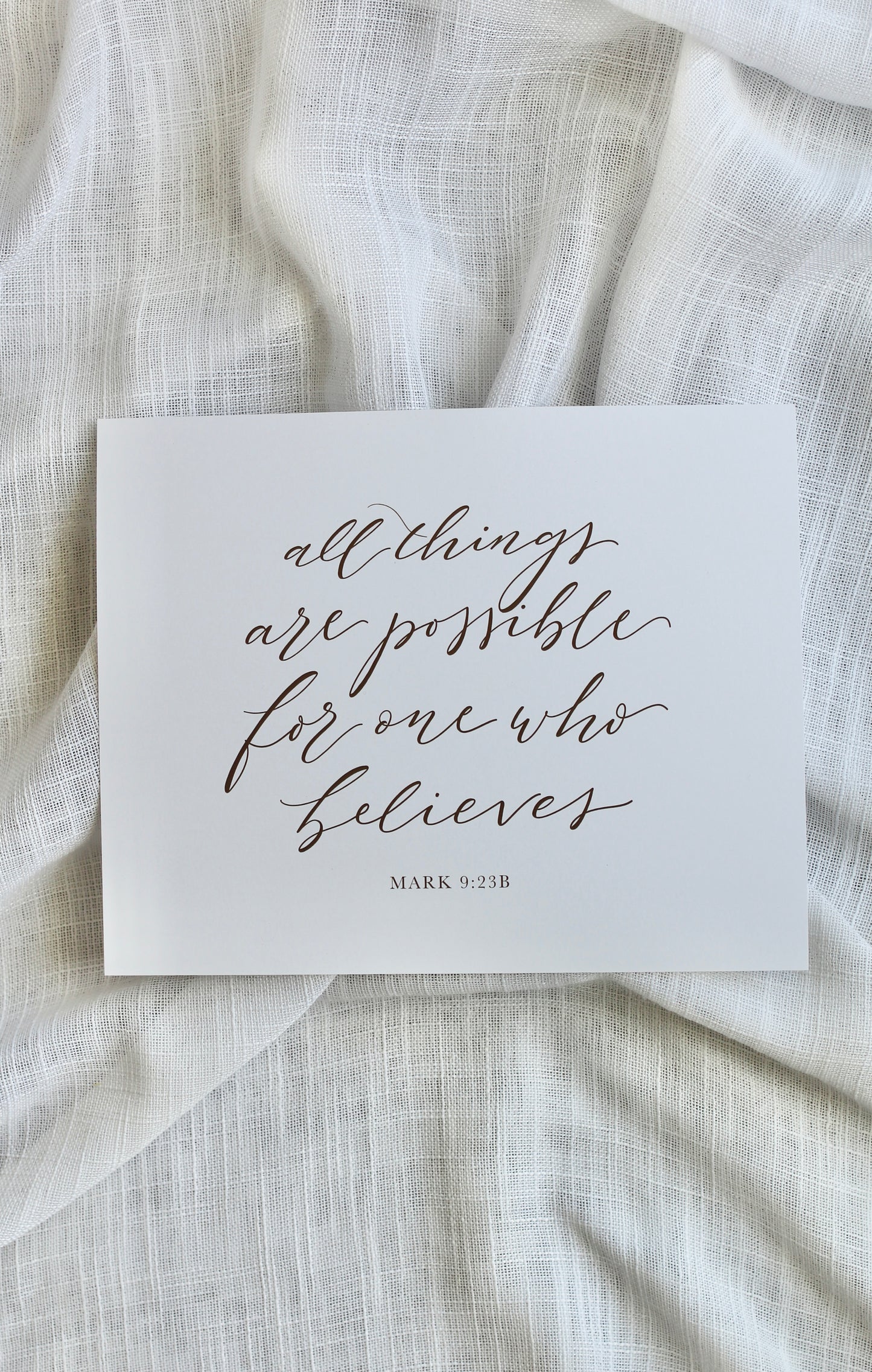 Mark 9:23 print