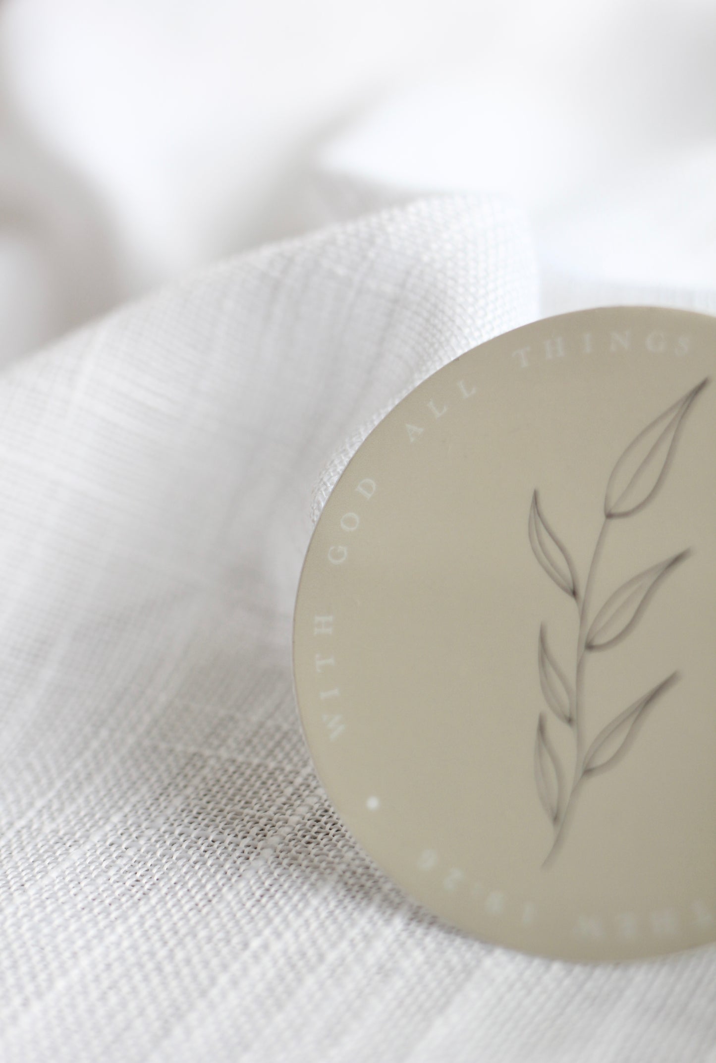 matthew 19:26  |  round sticker