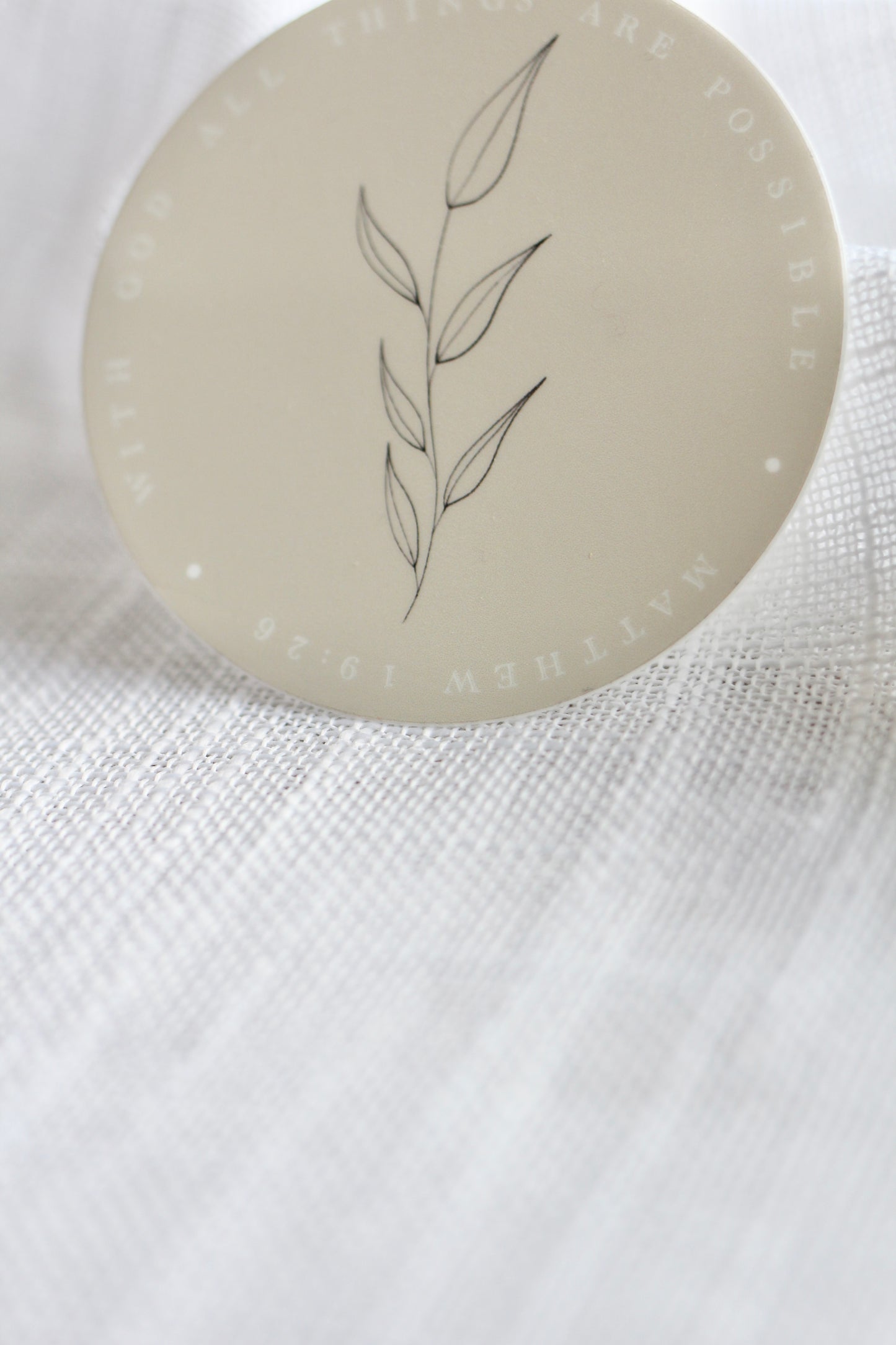 matthew 19:26  |  round sticker