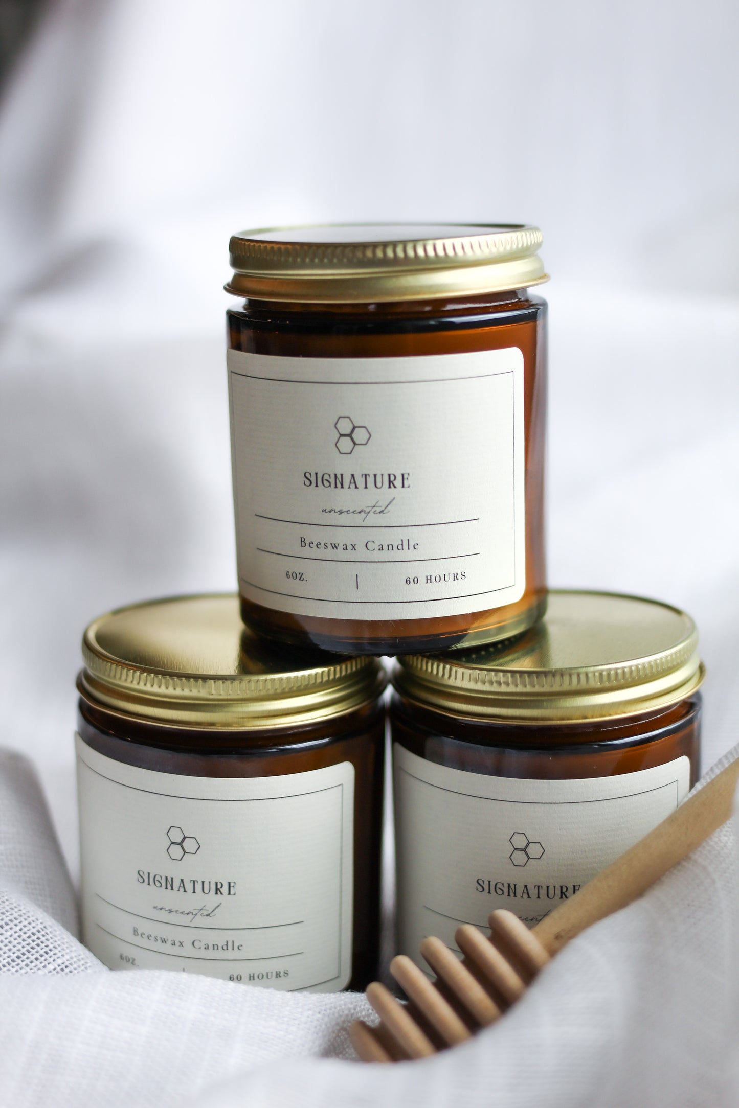 beeswax candle | signature unscented