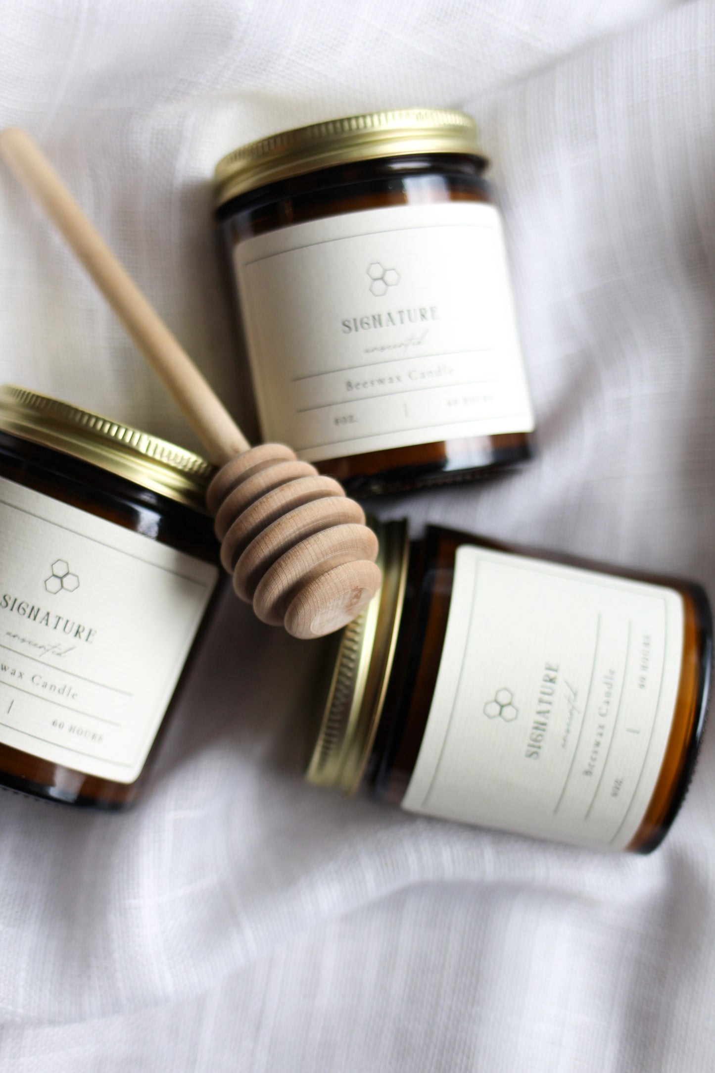 beeswax candle | signature unscented