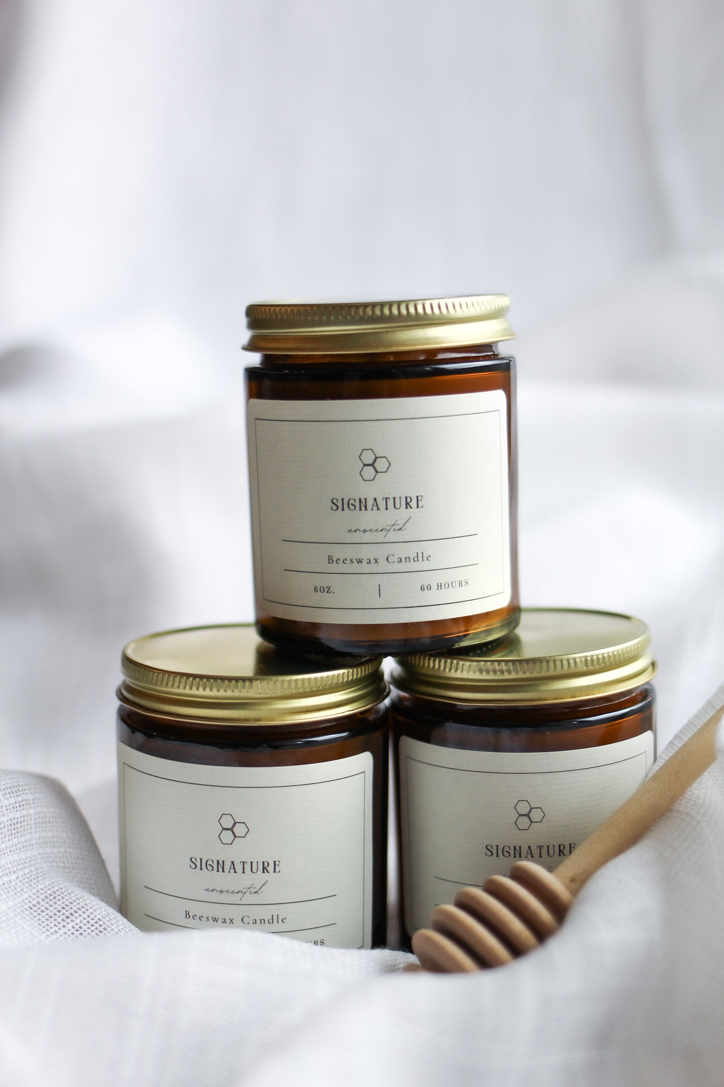 beeswax candle | signature unscented