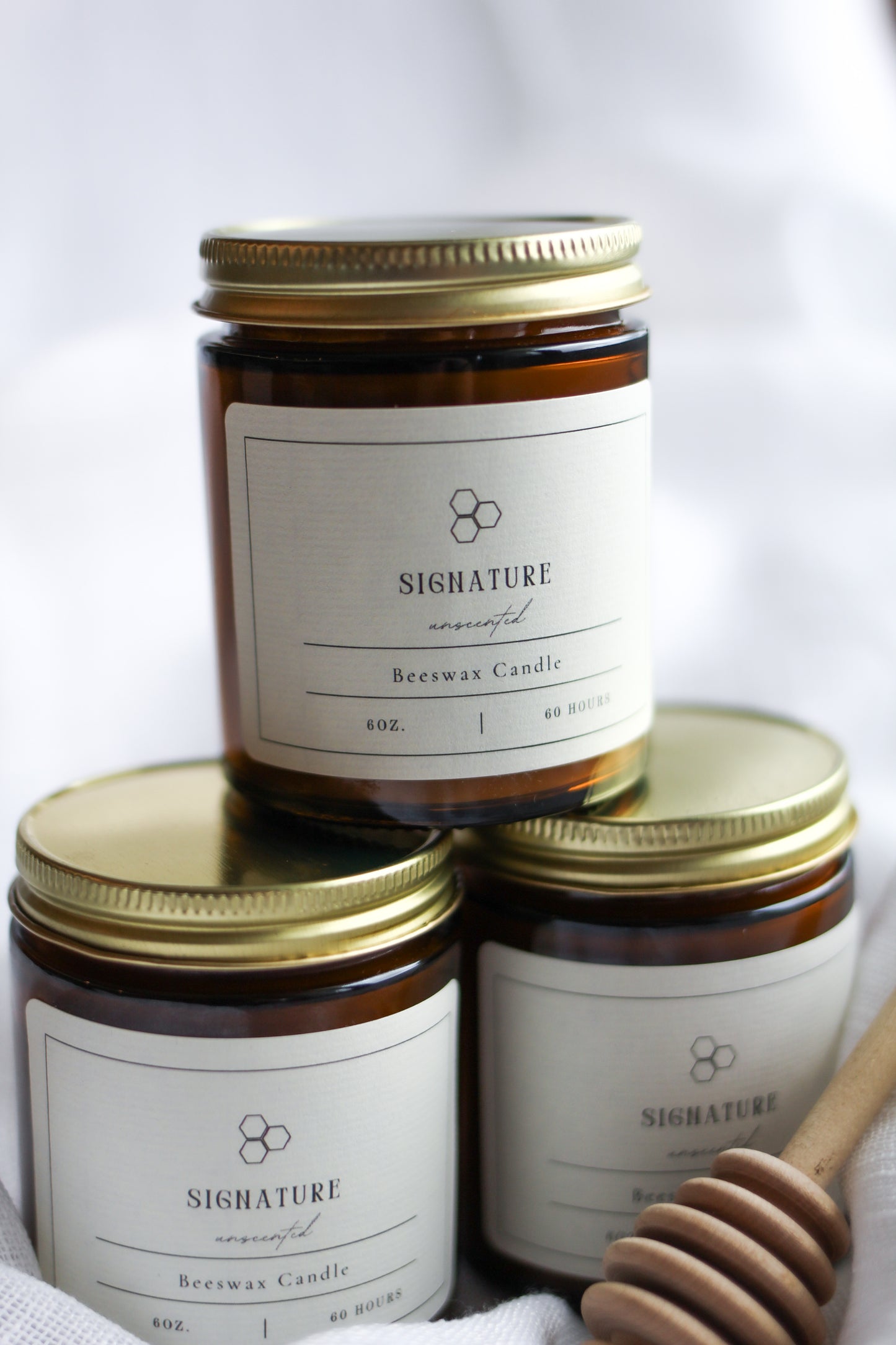 beeswax candle | signature unscented