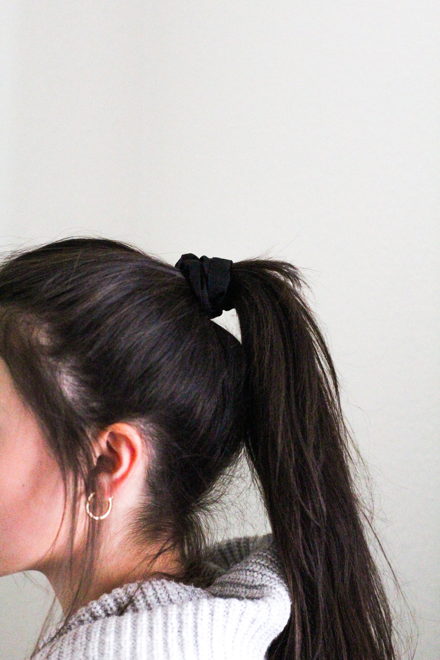 Black Hair Scrunchy