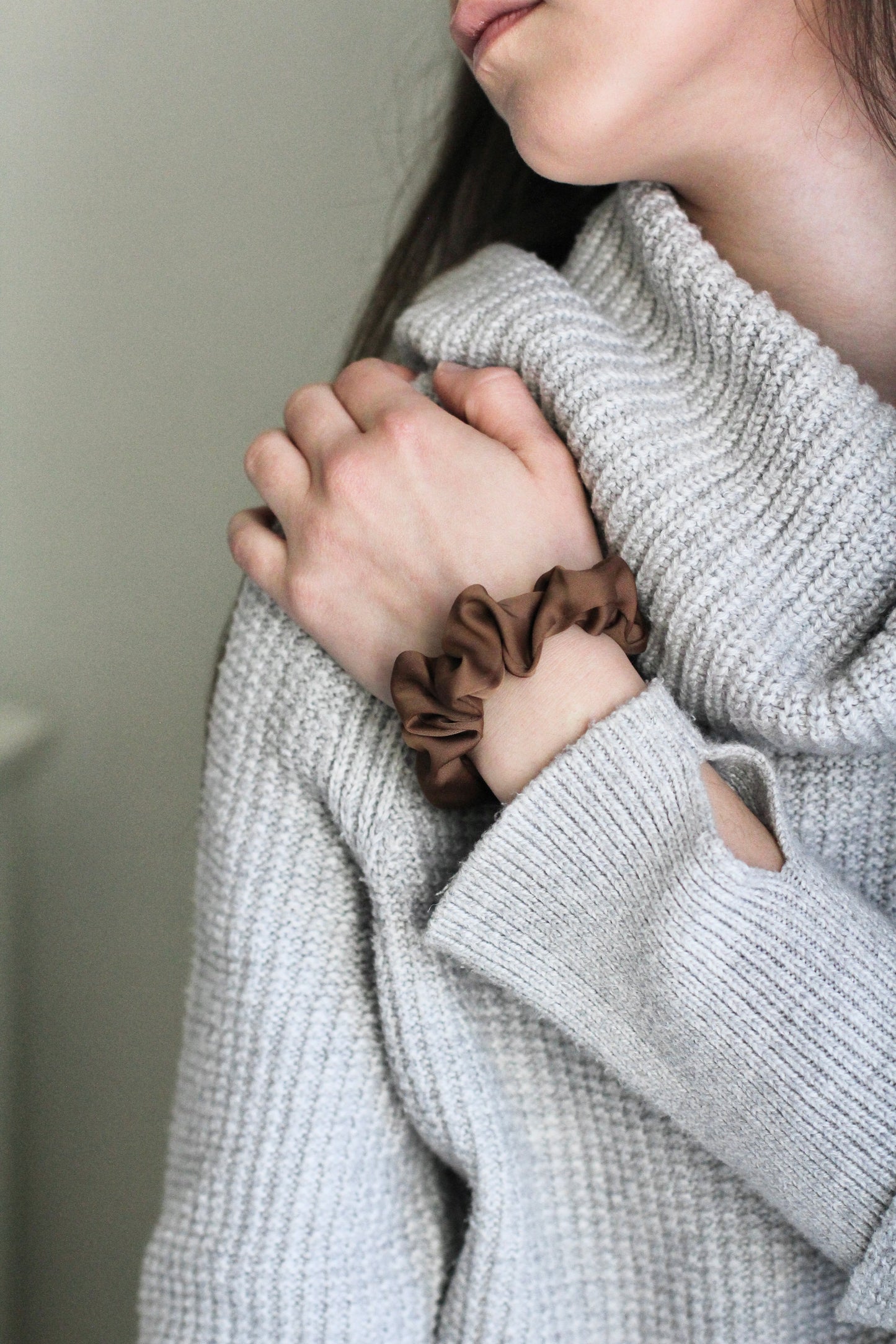 "Mocha" Hair Scrunchy