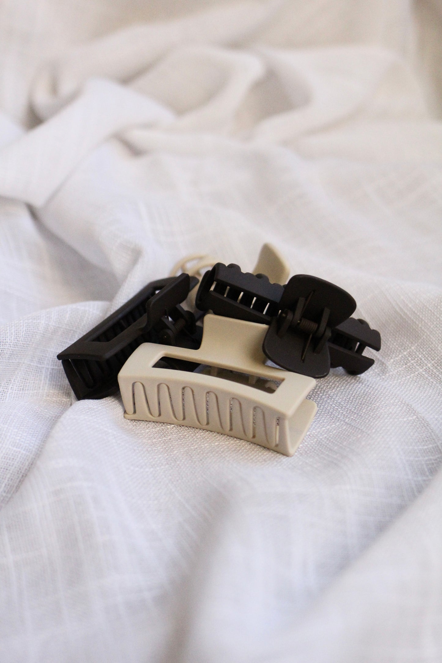 Square Claw Clip | dark brown