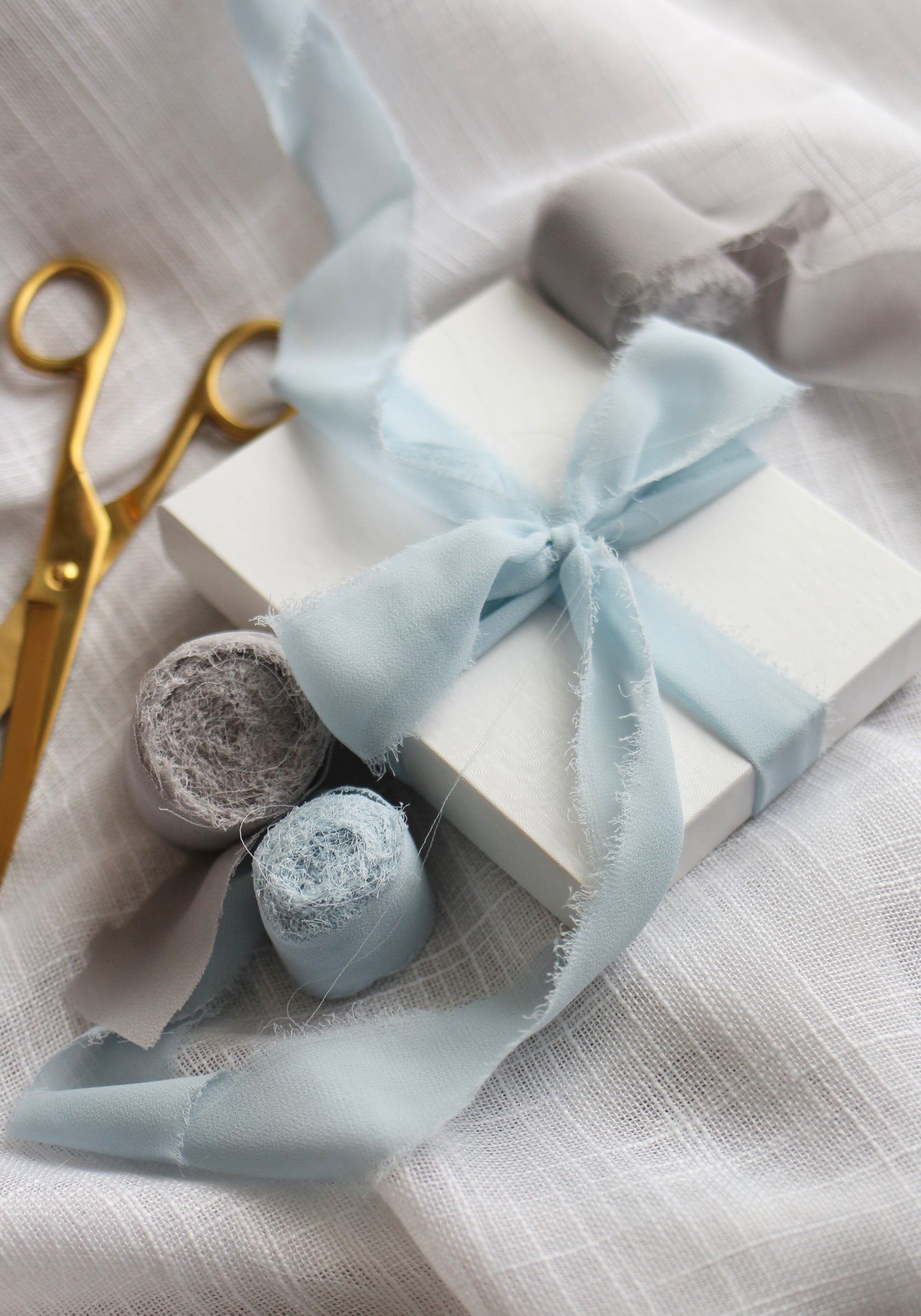 chiffon ribbon | Cinderella blue