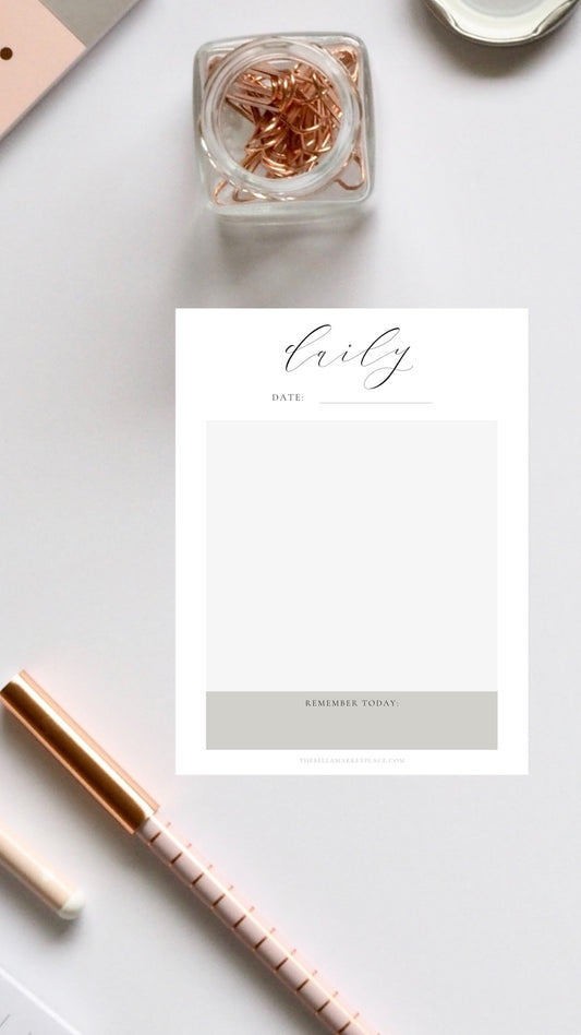 Daily Task List | digital download