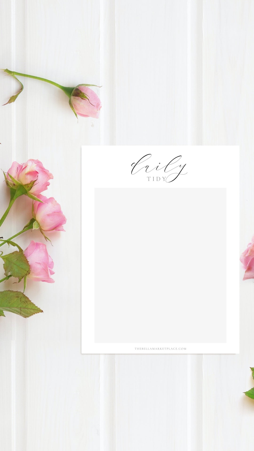 Daily Tidy List (blank) | digital download
