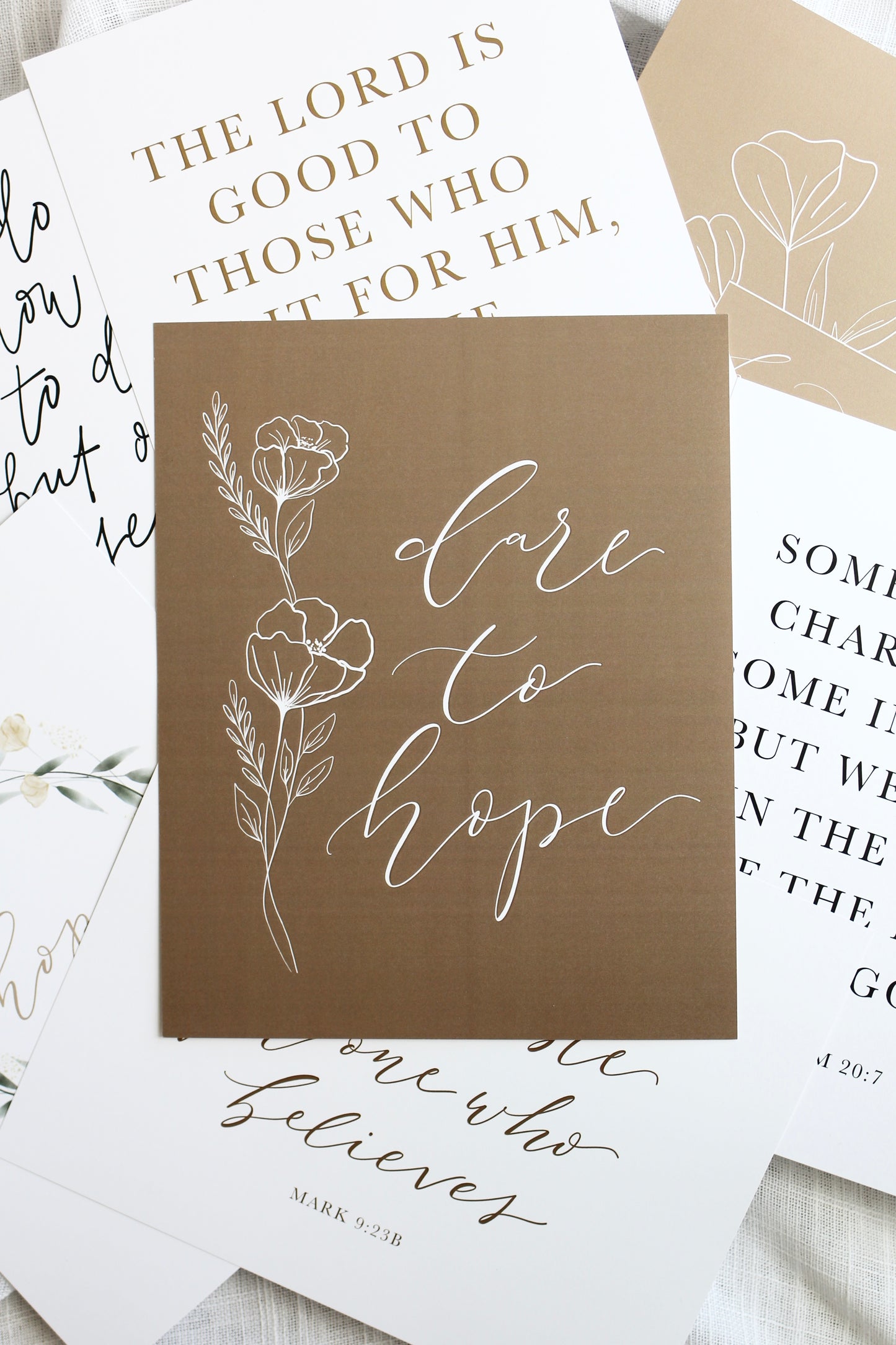 "dare to hope"  |  earthy print