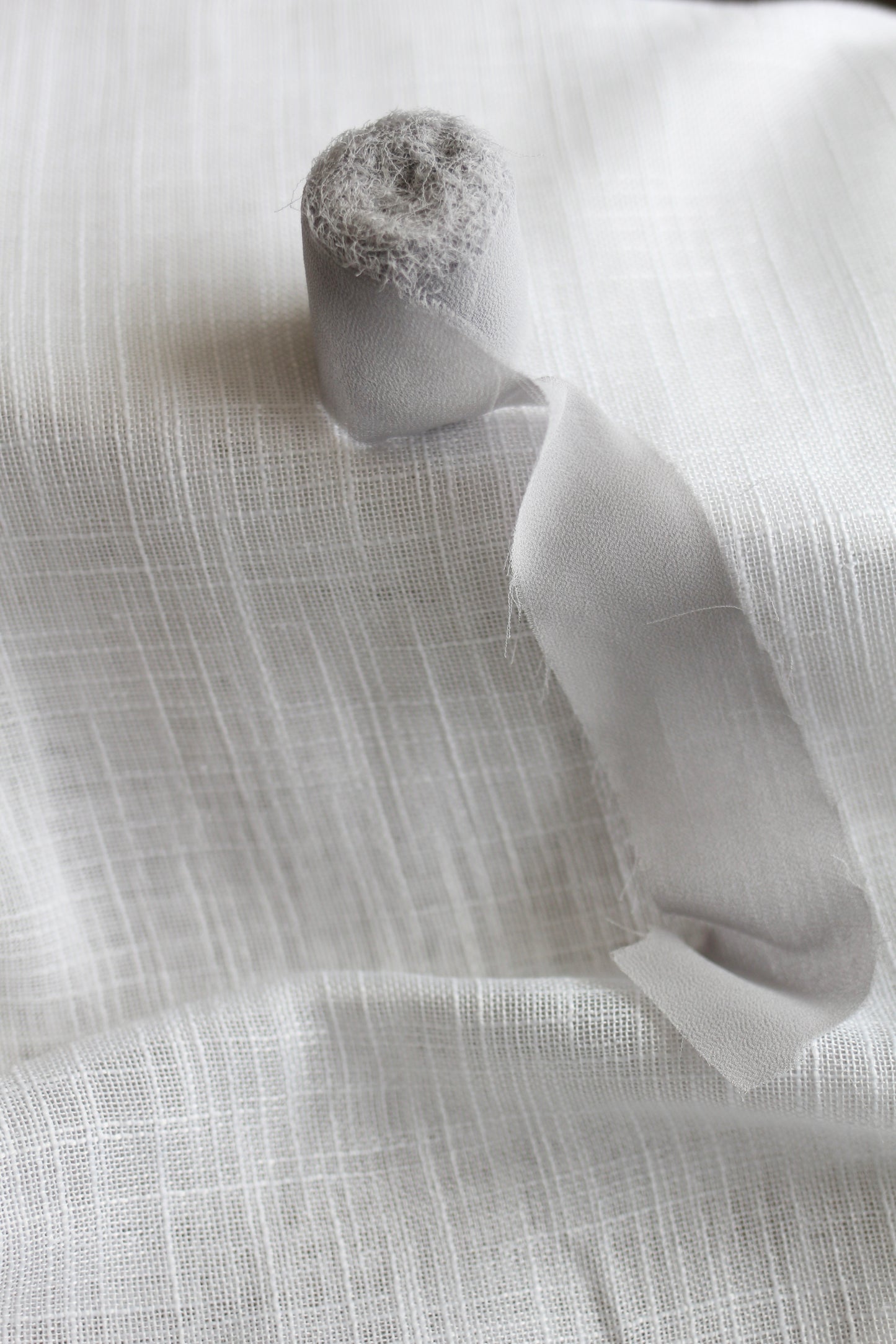 chiffon ribbon | silver gray