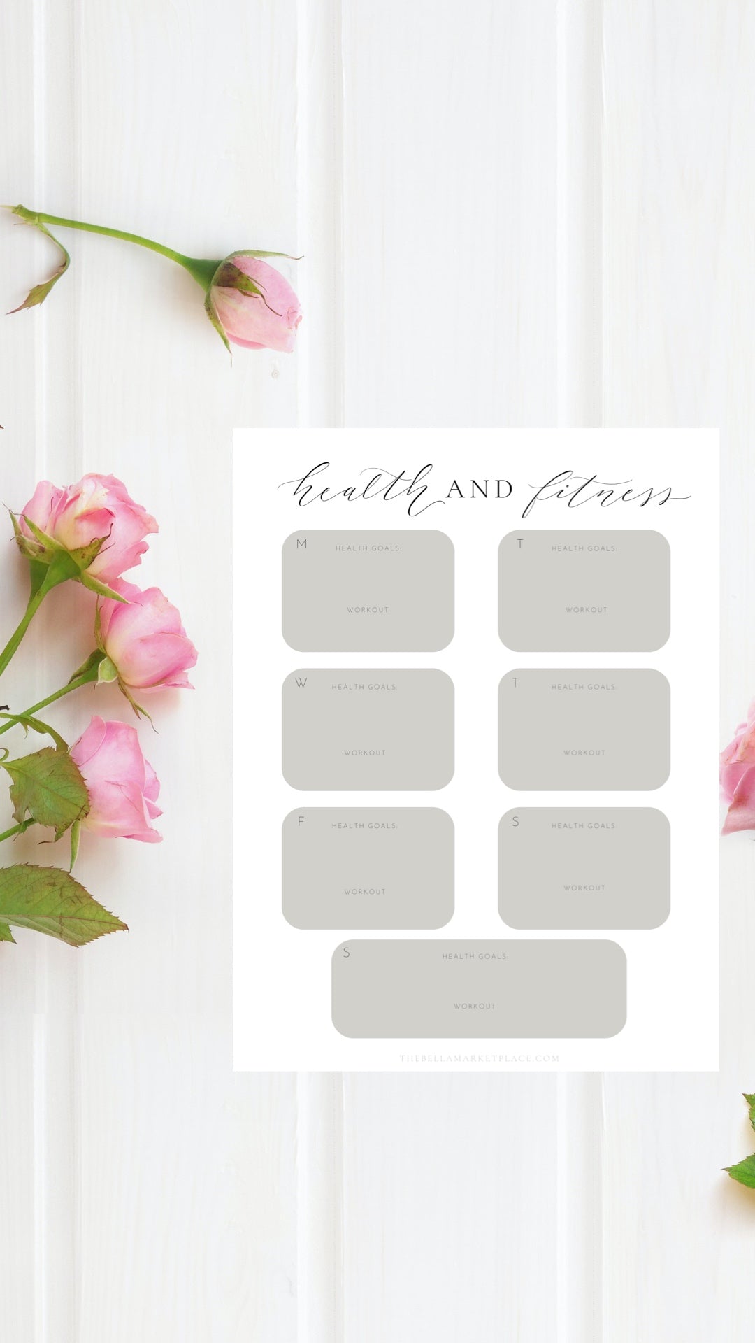 Health + Fitness Tracker | digital download