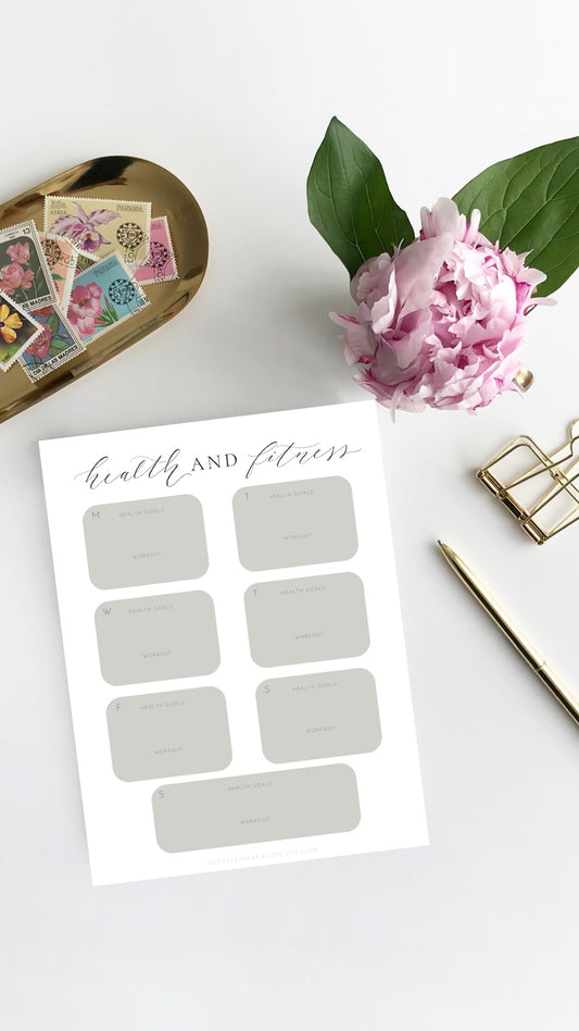 Health + Fitness Tracker | digital download