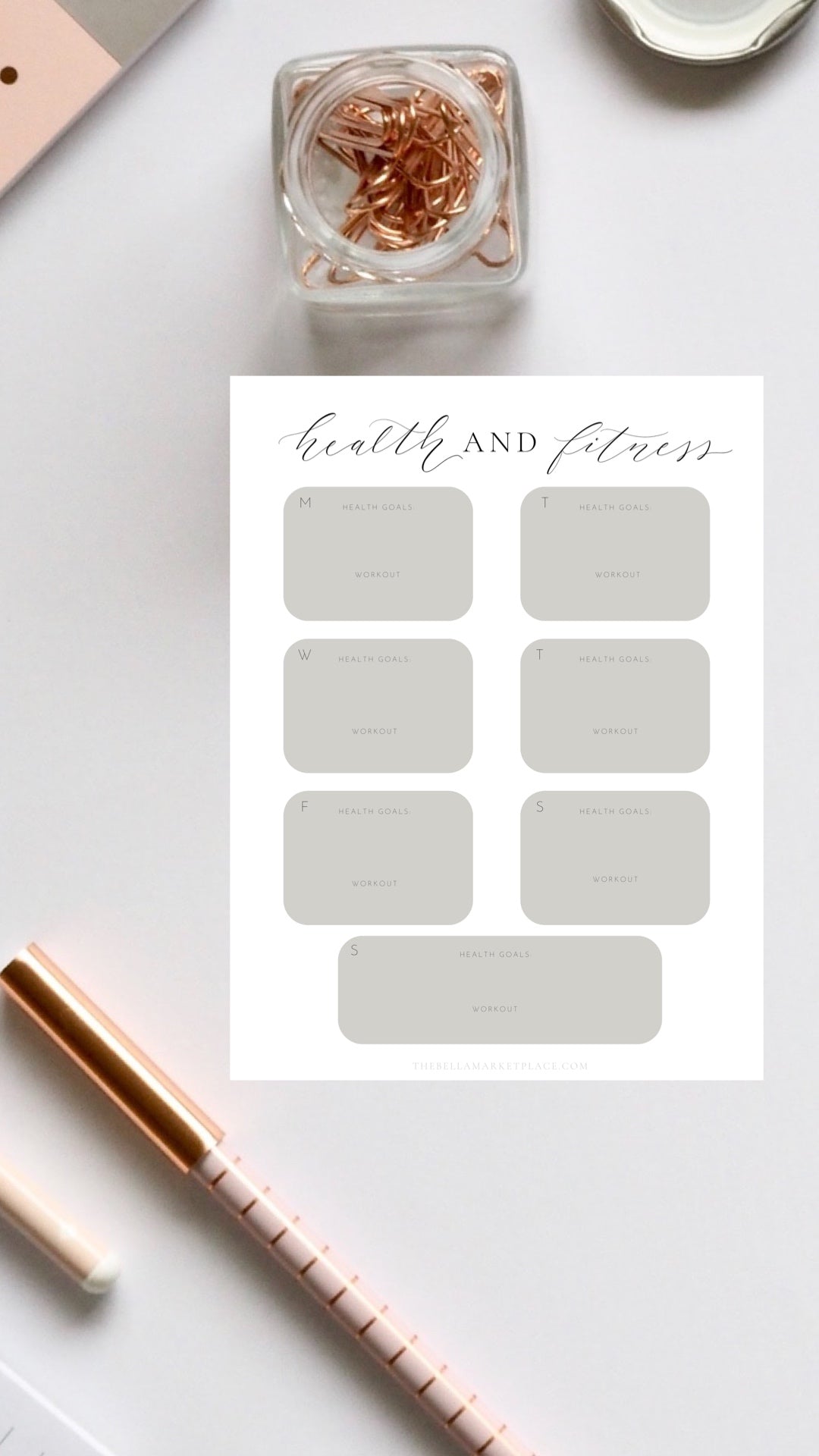 Health + Fitness Tracker | digital download