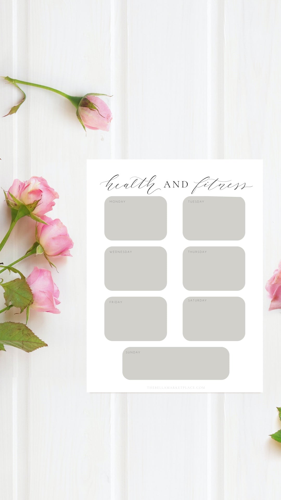 Health + Fitness Tracker (blank) | digital download