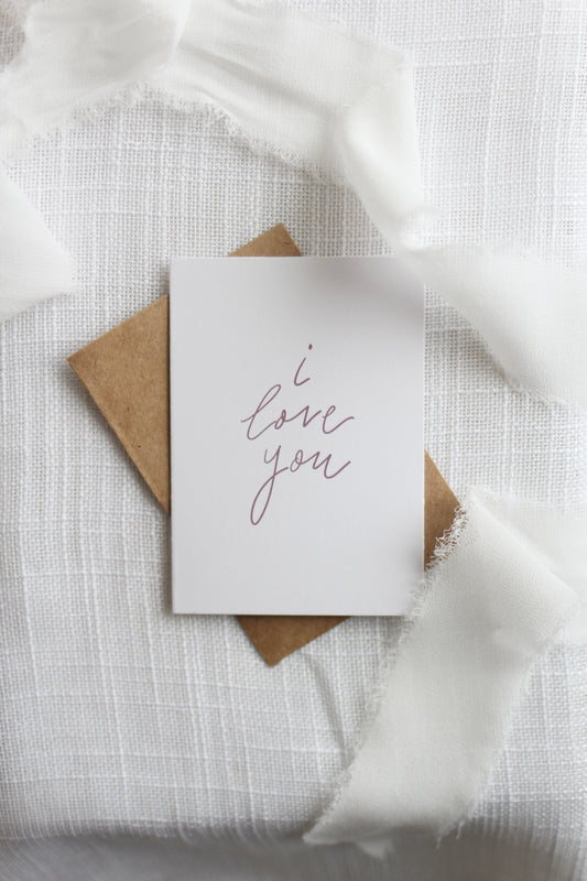 "i love you" | mini notecards