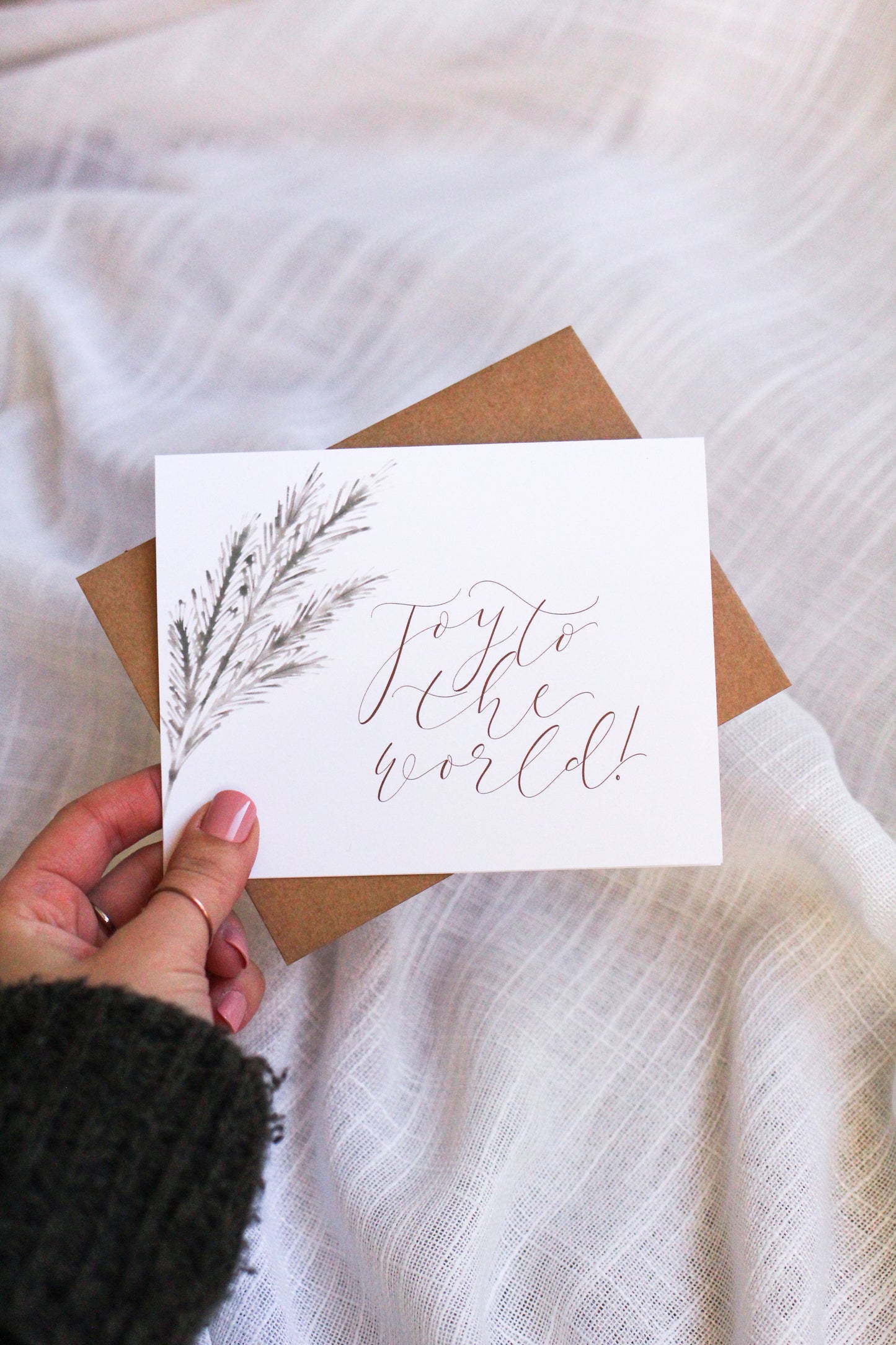 "joy to the world" | Earthy Christmas Cards