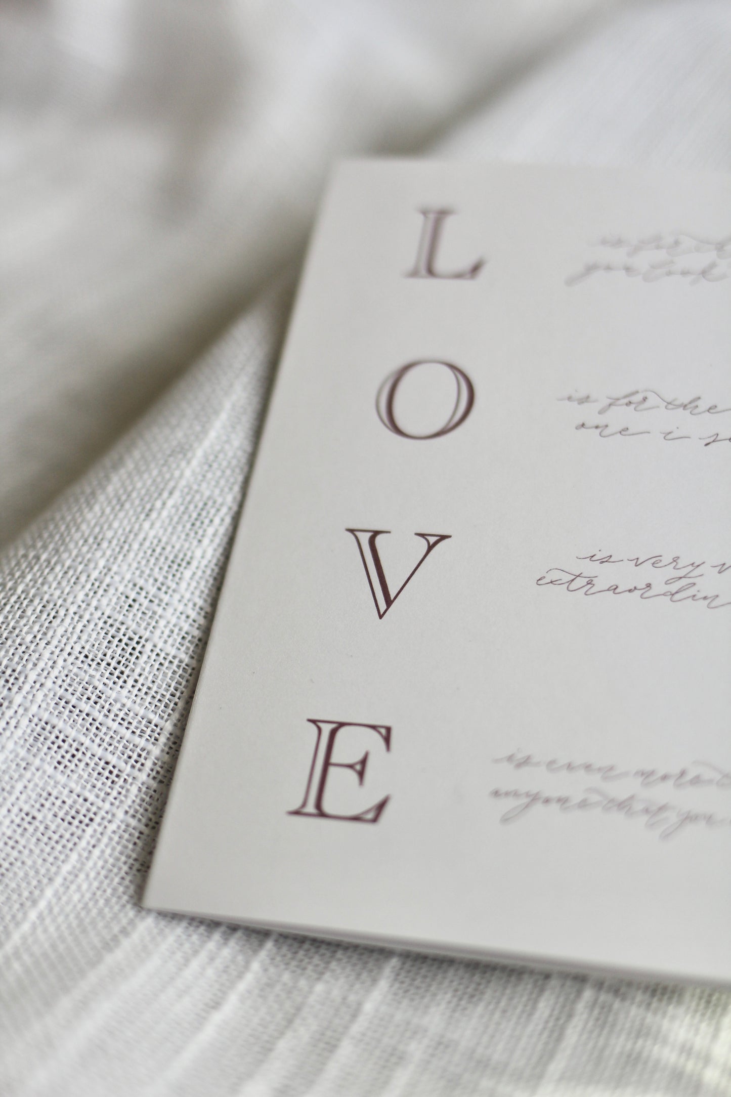 L. O. V. E. Blush Valentine