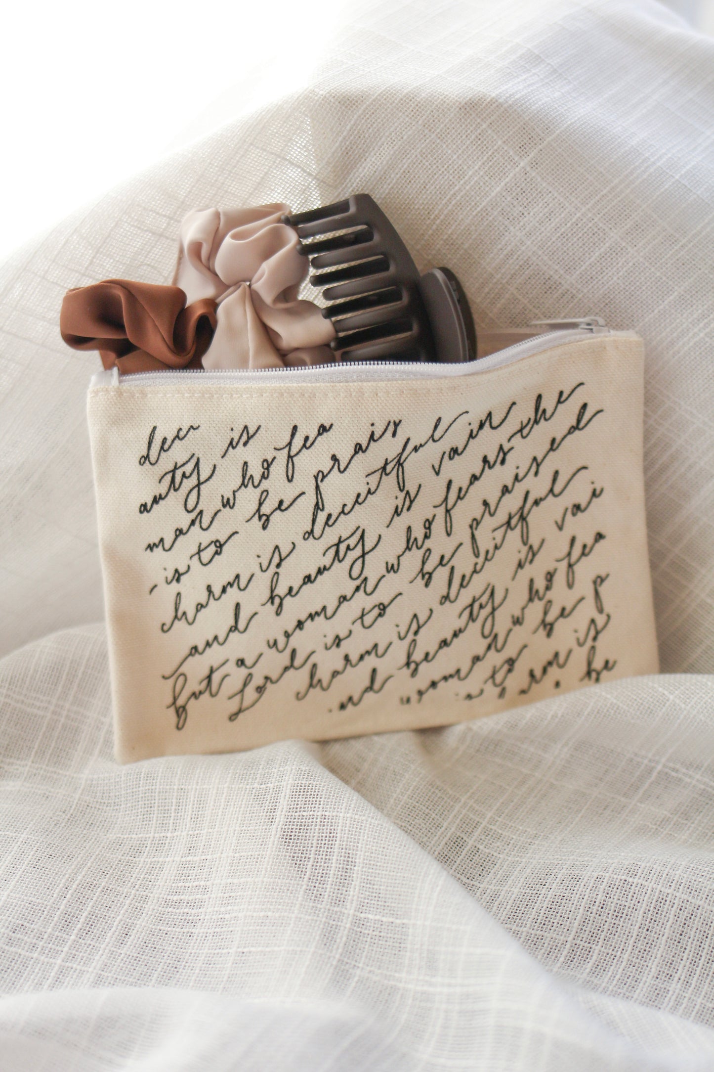 Zippered Pouch | Proverbs 31 Script