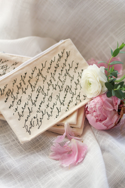 Zippered Pouch | Proverbs 31 Script