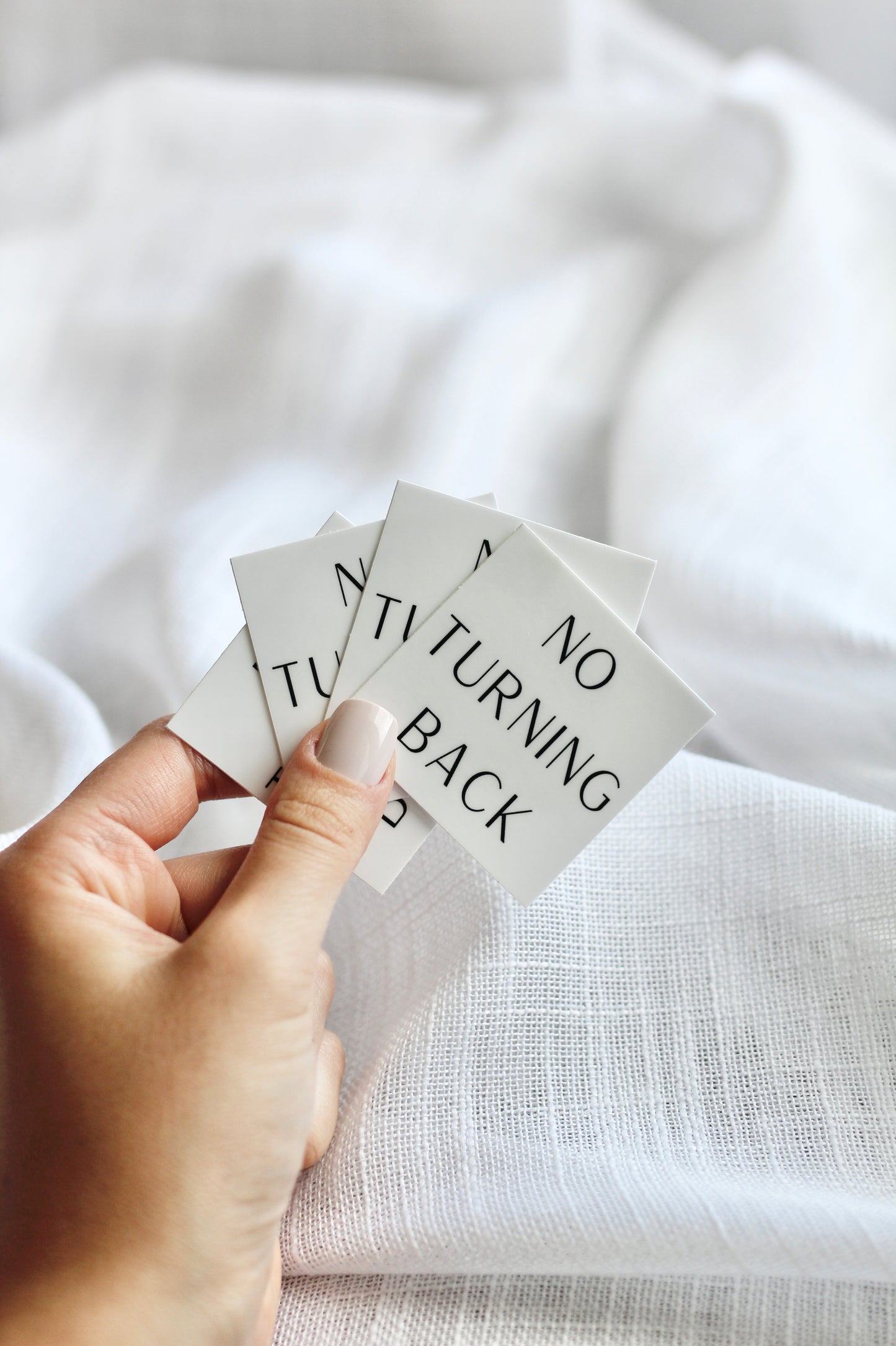 "no turning back" | square sticker