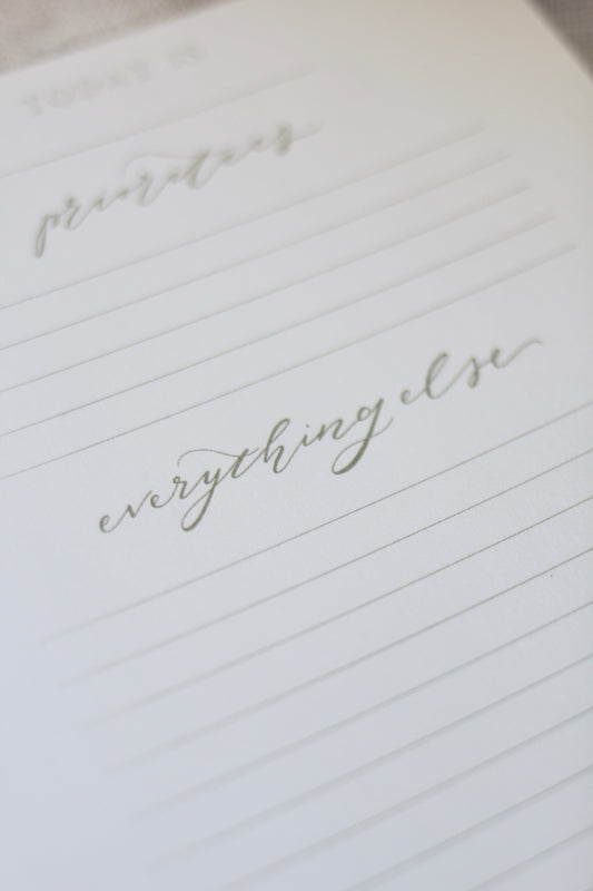 Elegant to-do list  |  prioritize your day