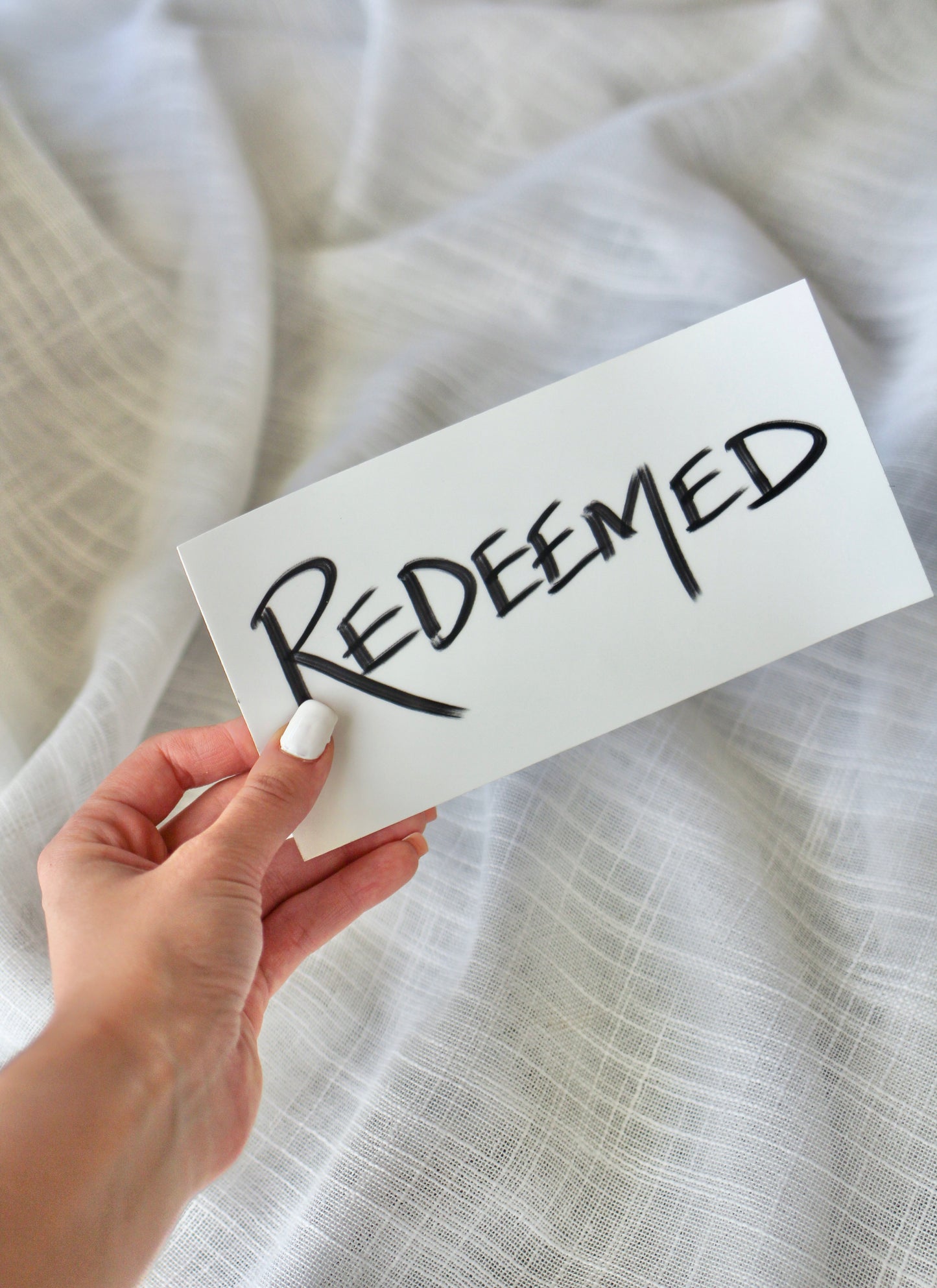 redeemed | bumper sticker