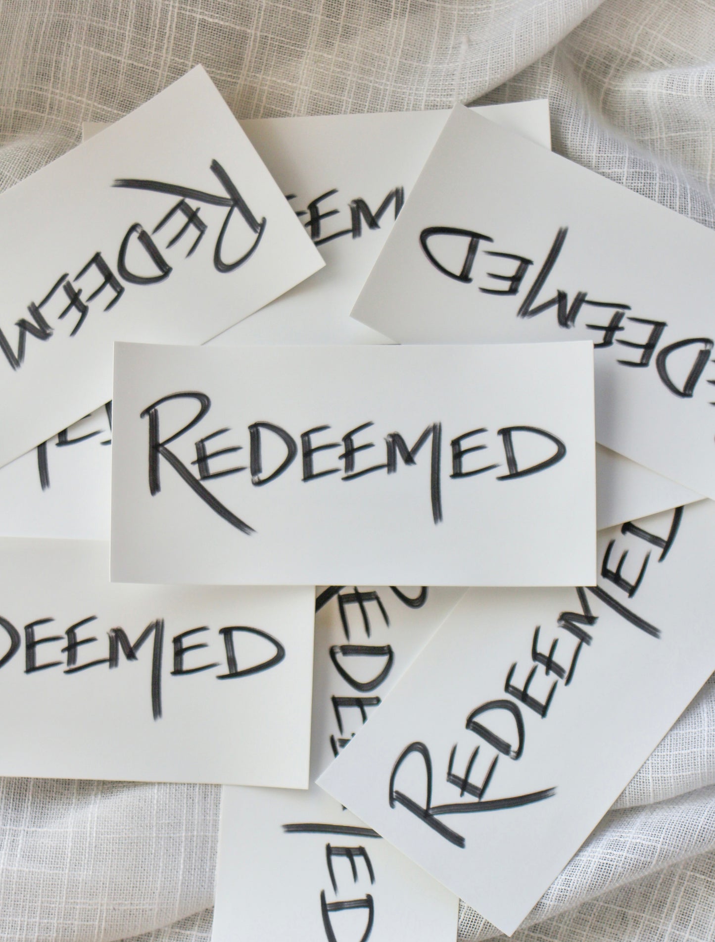 redeemed | bumper sticker