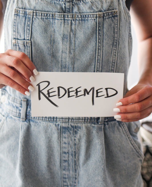 redeemed | bumper sticker