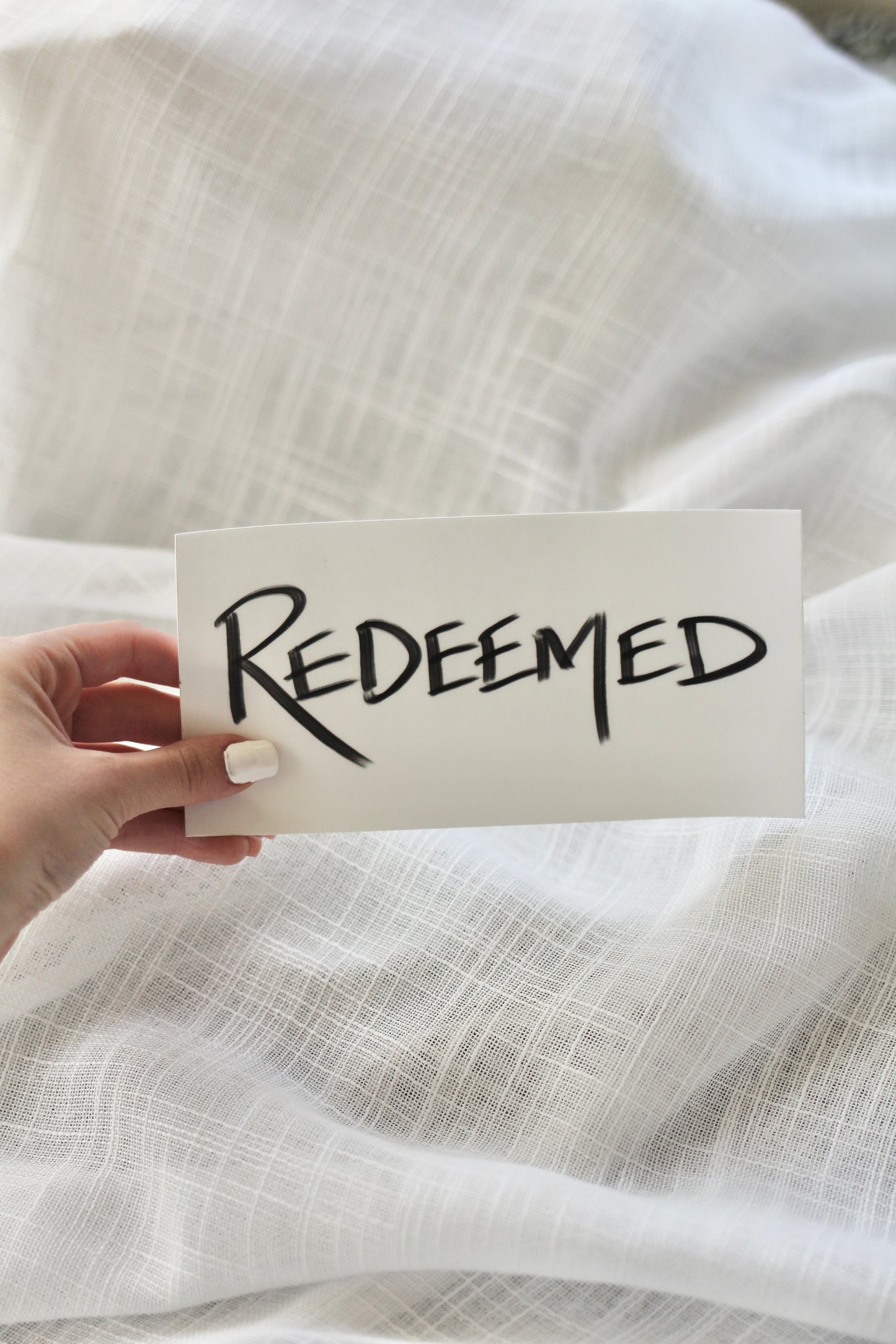 redeemed | bumper sticker