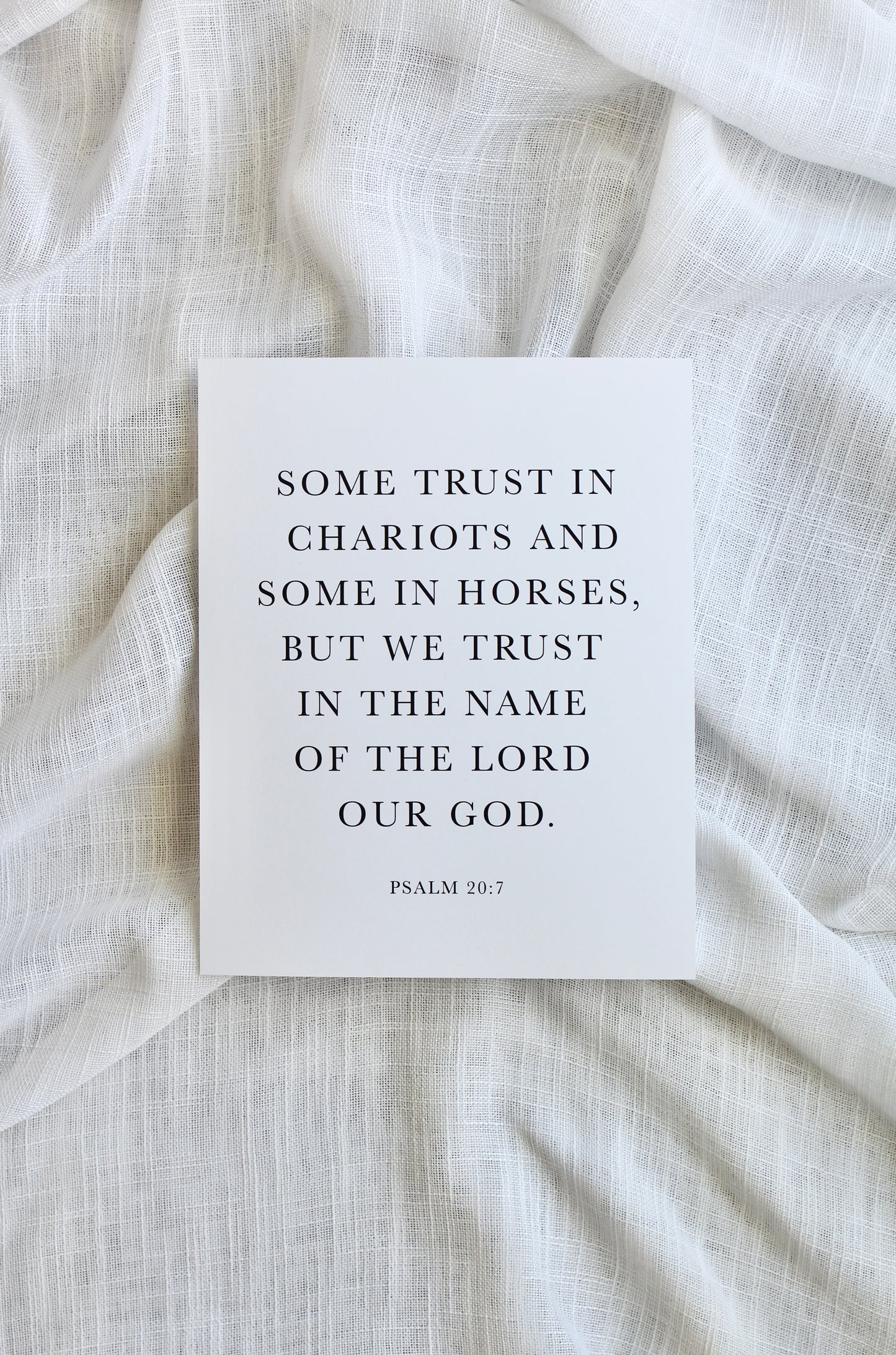 Psalm 20:7  |  print