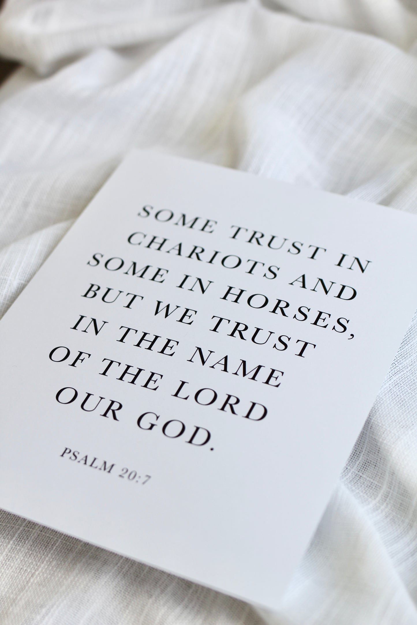 Psalm 20:7  |  print