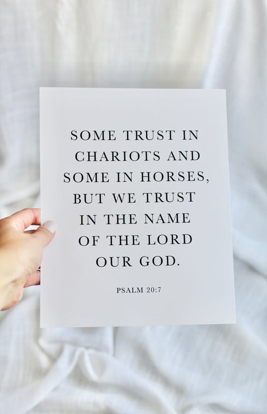 Psalm 20:7  |  print