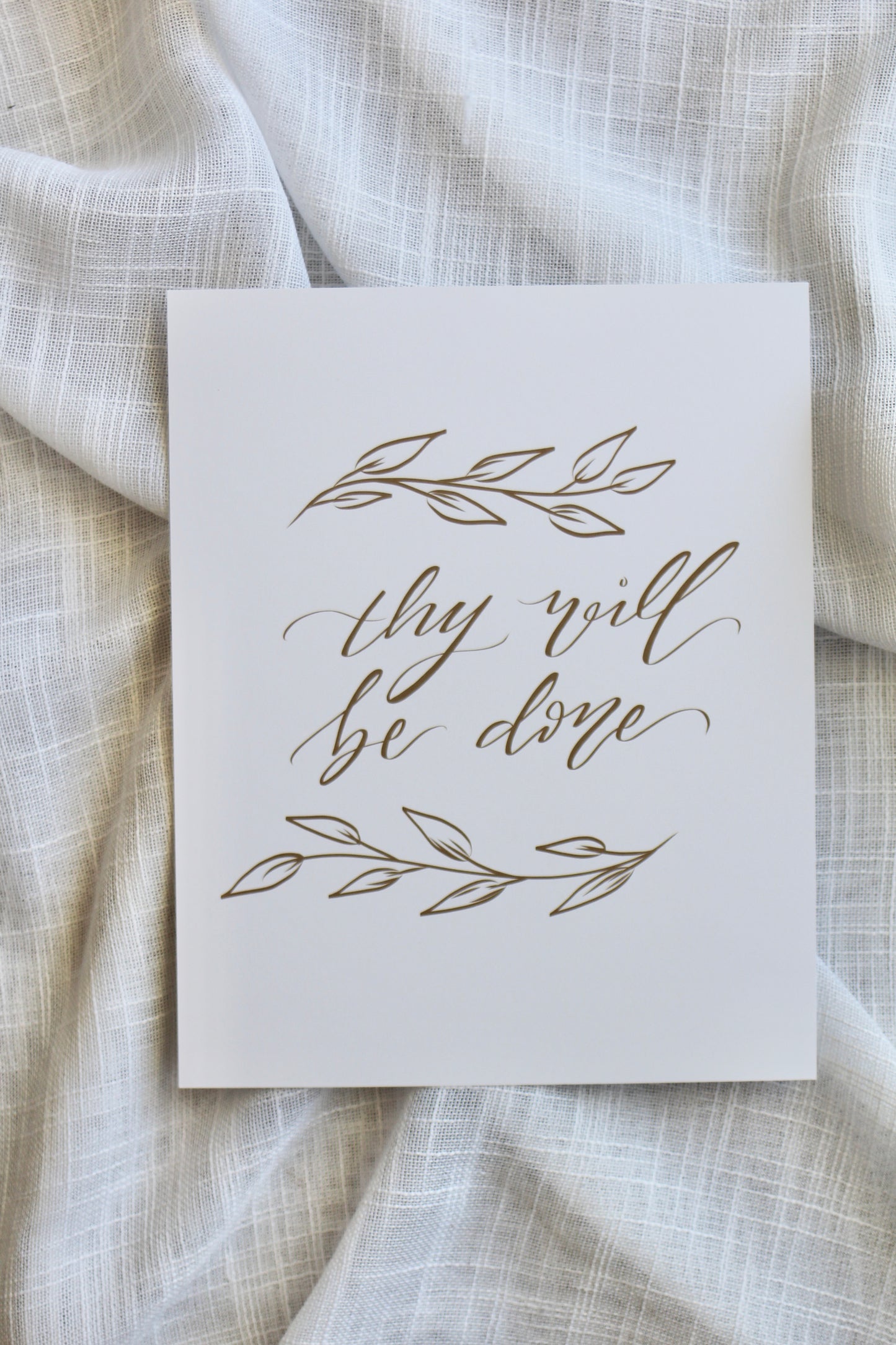 "thy will be done"  |  8x10" print