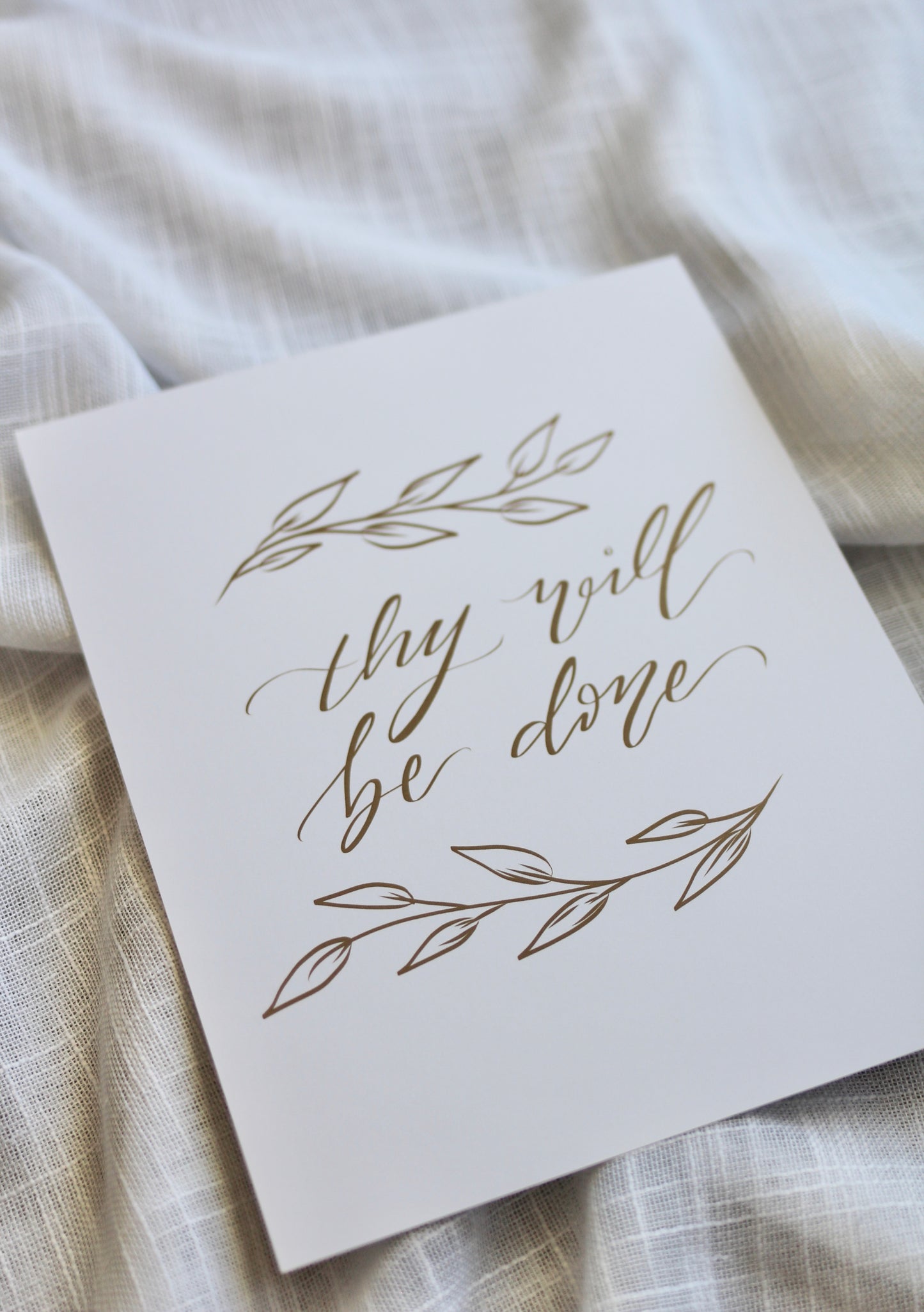 "thy will be done"  |  8x10" print