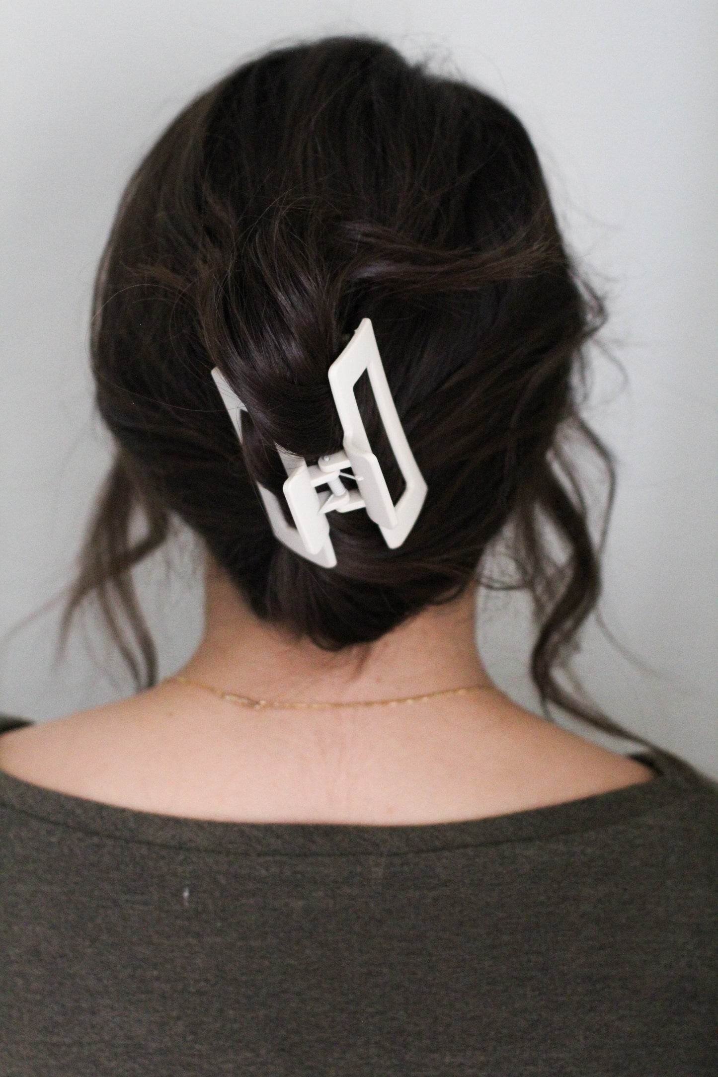 Square Claw Clip | cream