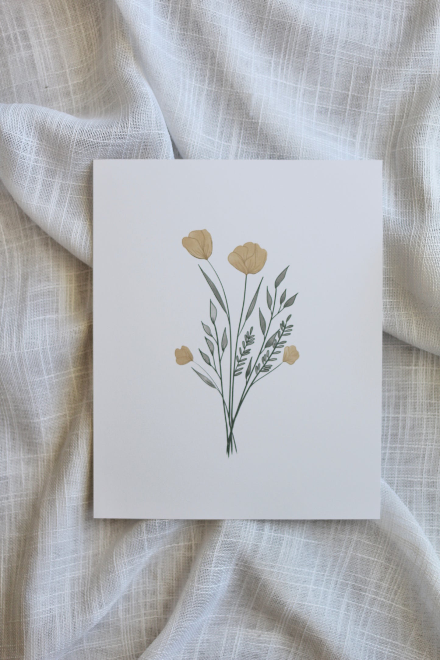 watercolor floral bouquet  |  8x10" print