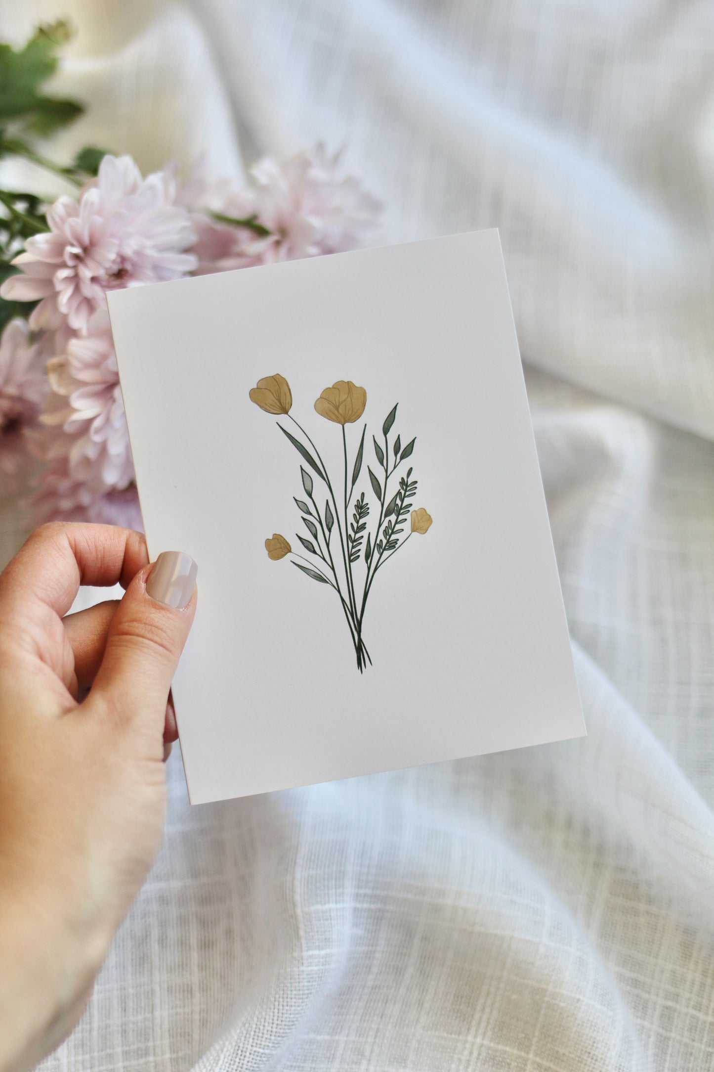 watercolor floral bouquet | set of notecards