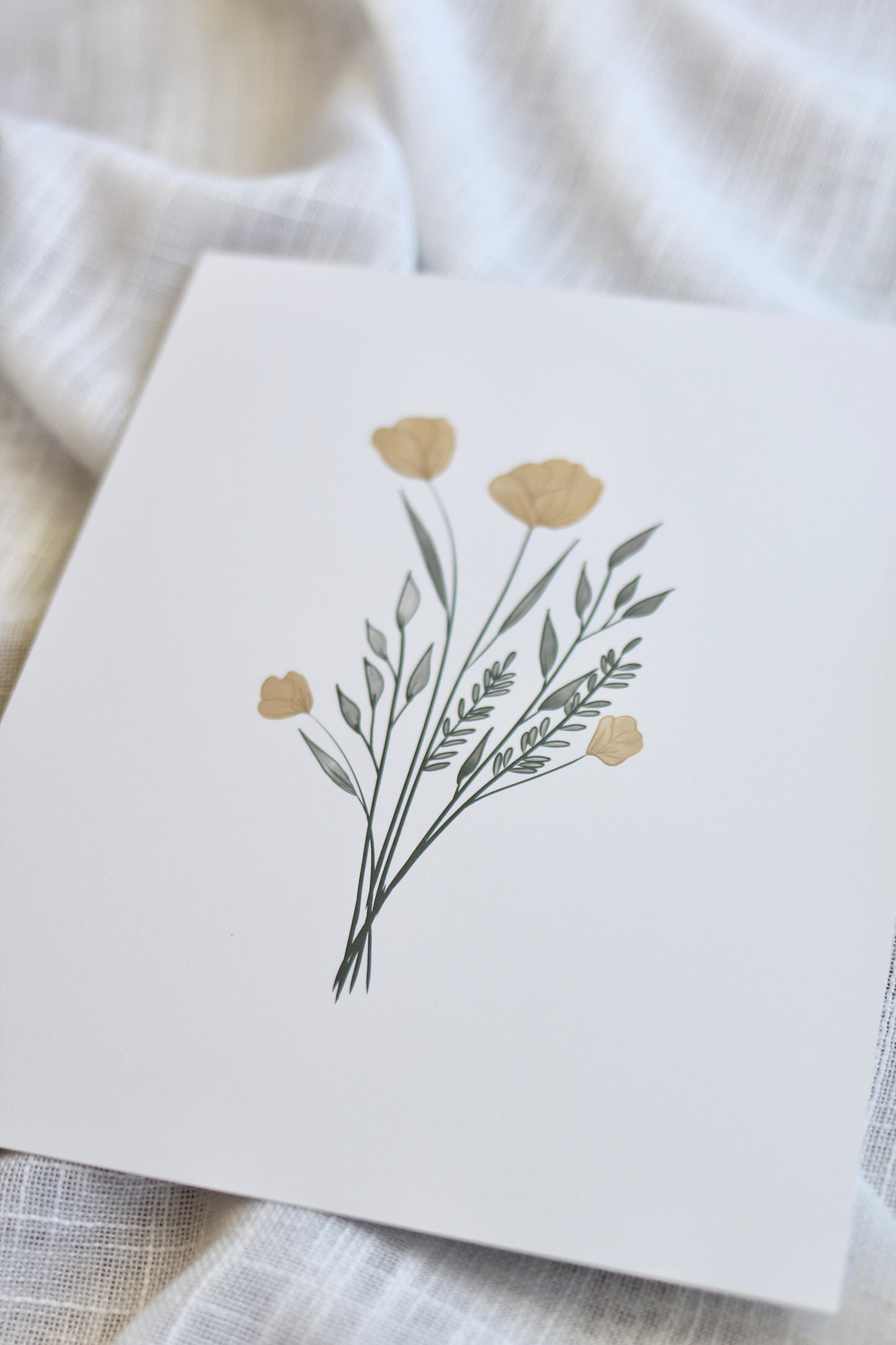 watercolor floral bouquet  |  8x10" print