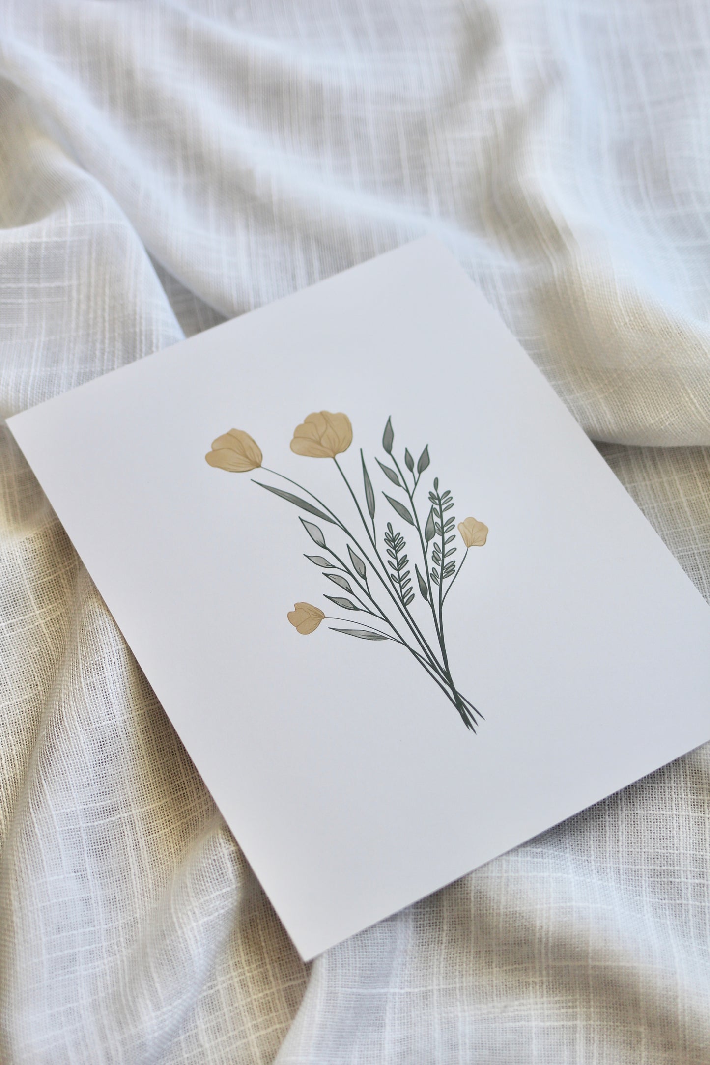 watercolor floral bouquet  |  8x10" print