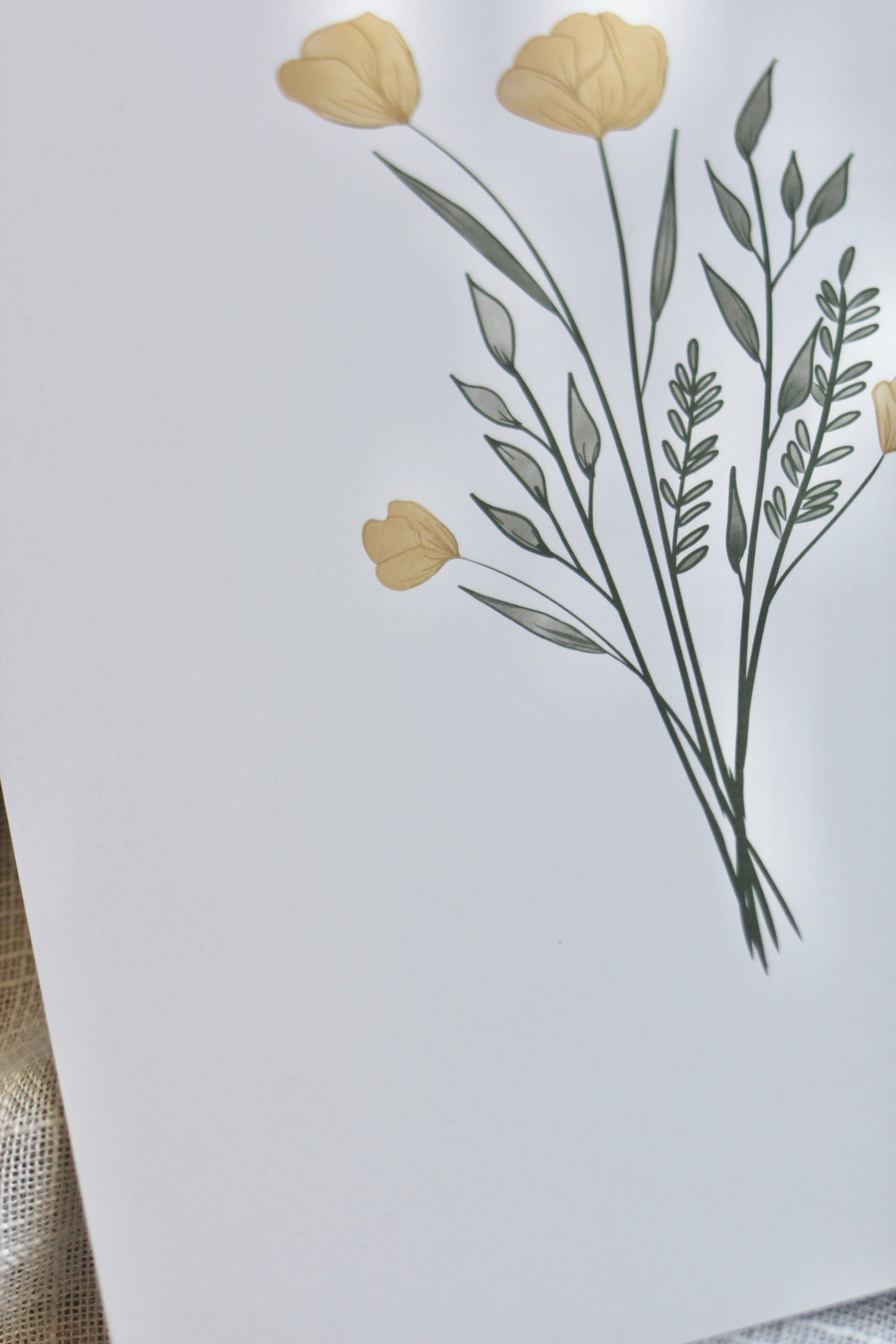 watercolor floral bouquet  |  8x10" print