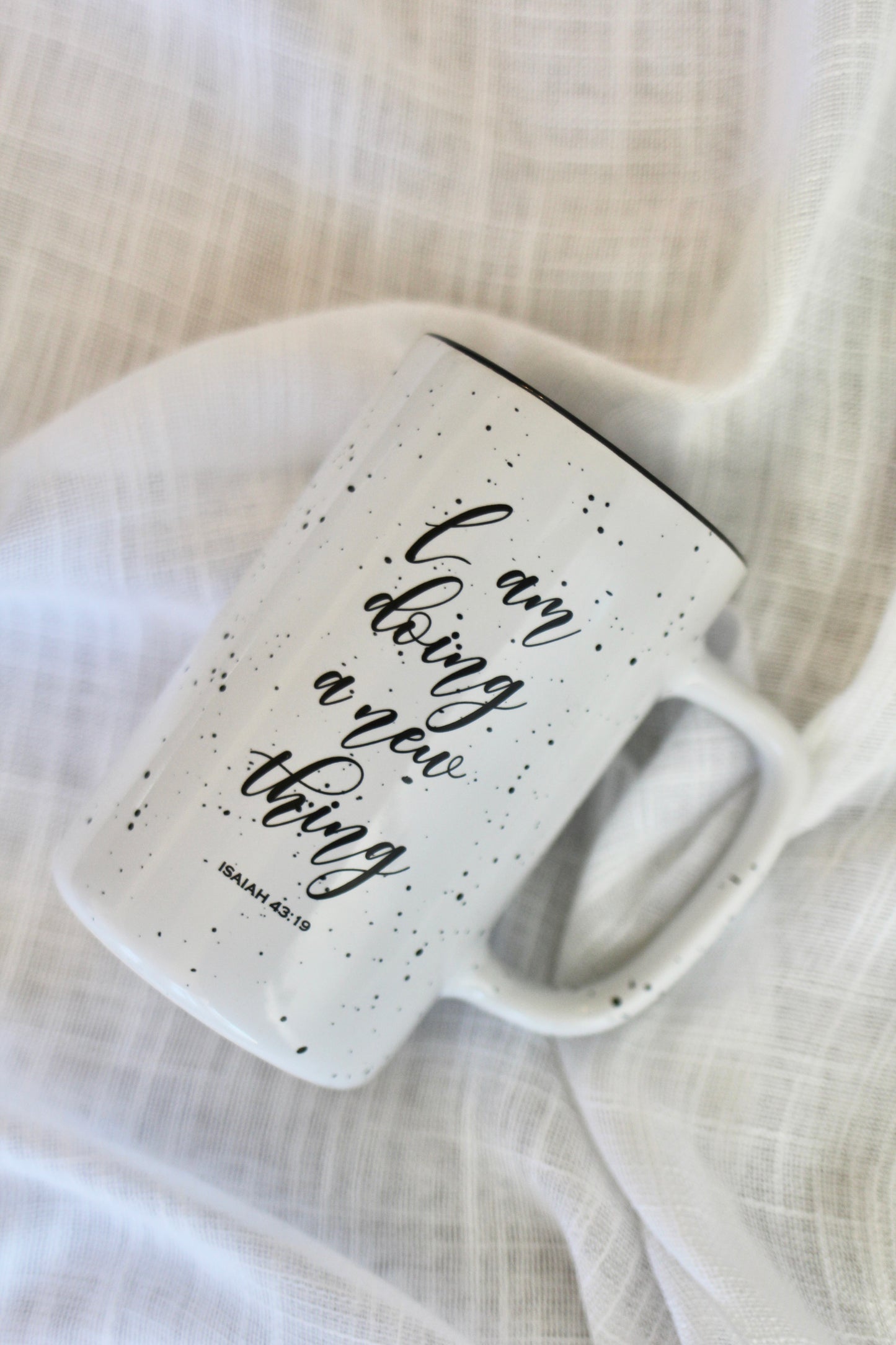 Isaiah 43:19 Tall Camper Mug