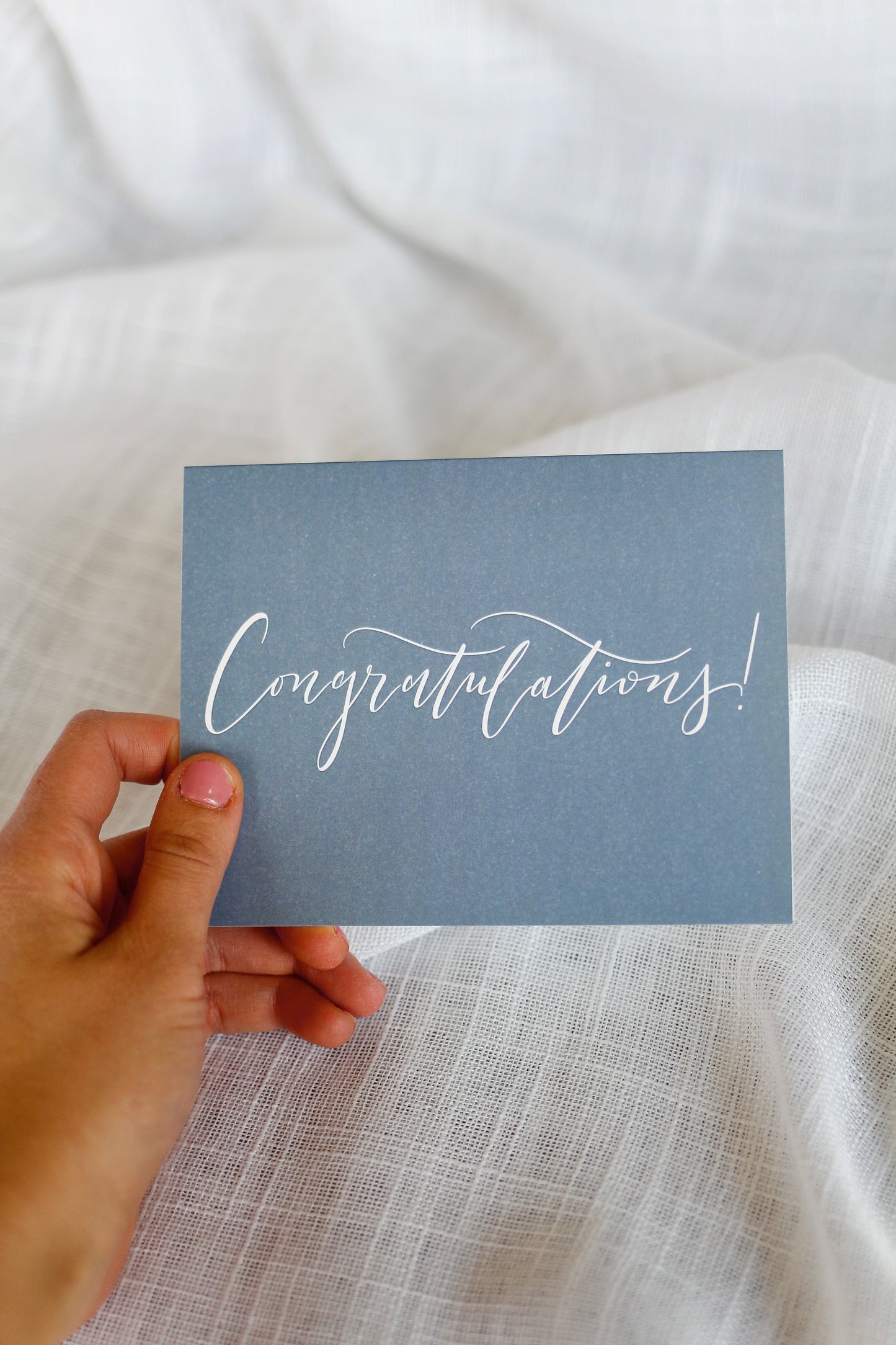 Assorted Congratulatory Card Set | Elegant Speckled Blue Stationery