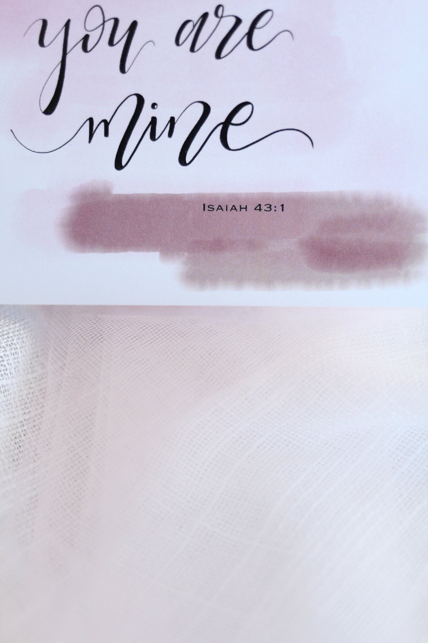 Scripture Valentine's Cards || "you are mine" Isaiah 43:1 || Elegant Hand Lettered Stationery Set | 10-pack w/ envelopes