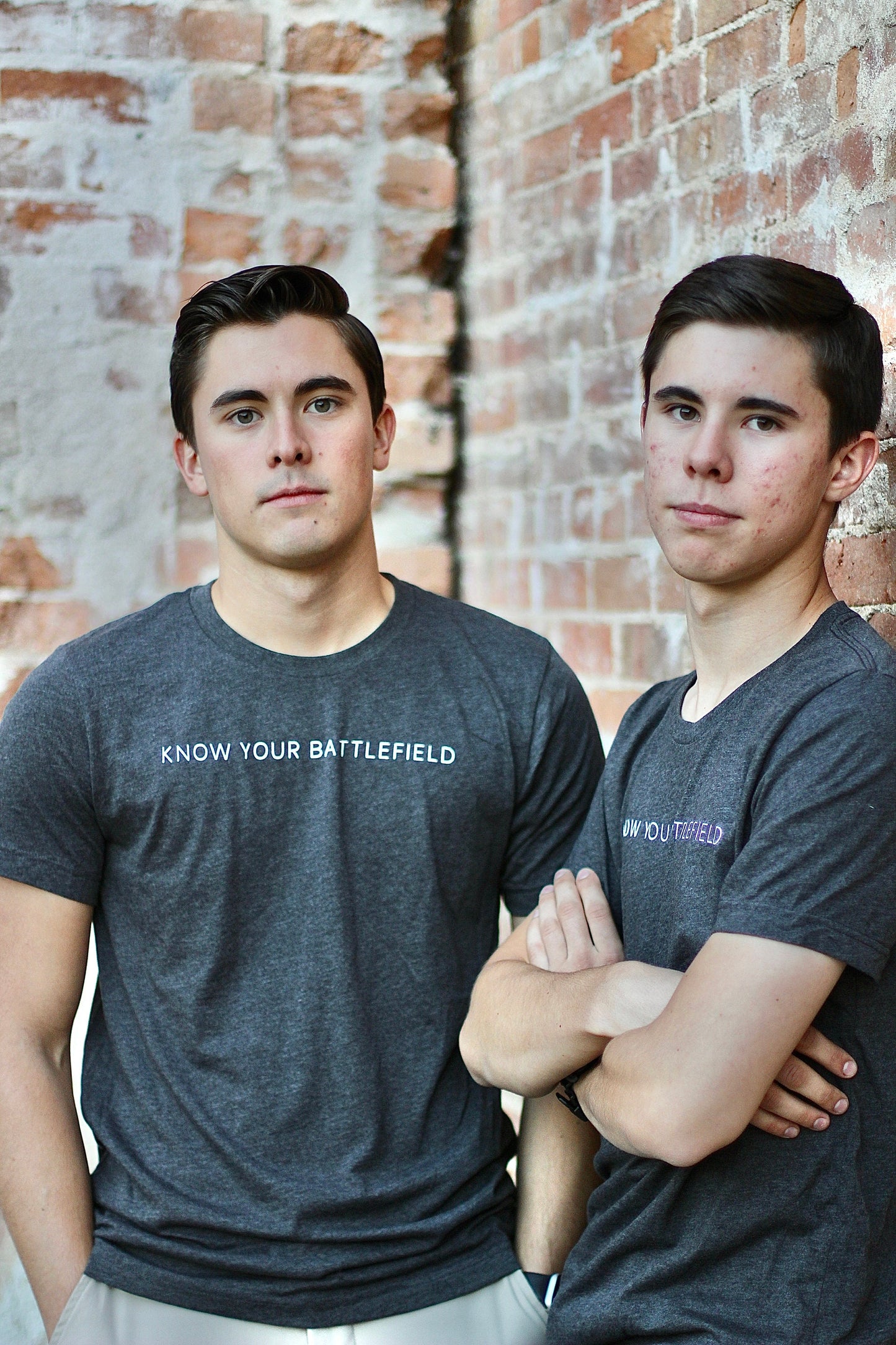 Ephesians 6:12 |  KNOW YOUR BATTLEFIELD t-shirts | Dark grey heather | Unisex