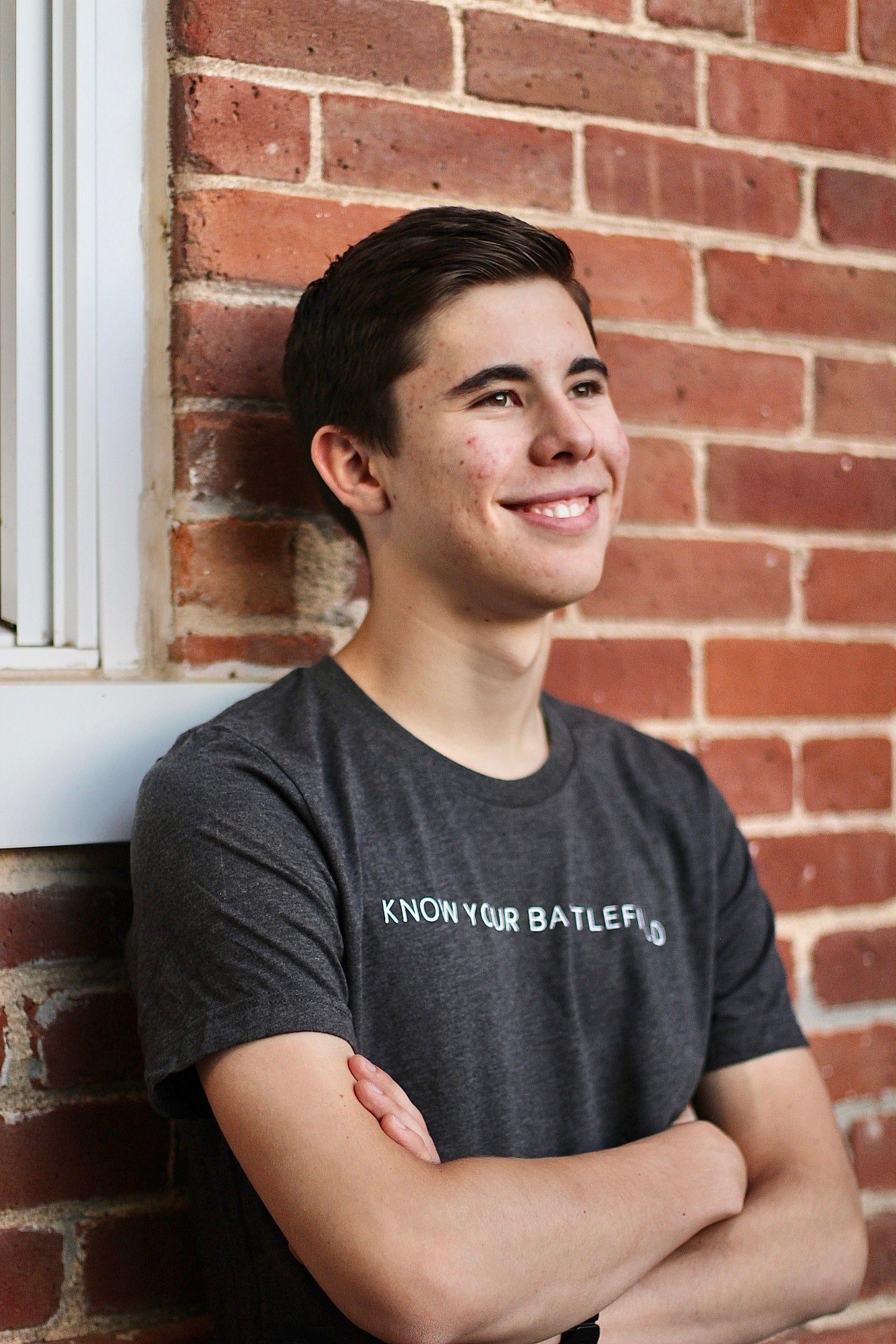 Ephesians 6:12 |  KNOW YOUR BATTLEFIELD t-shirts | Dark grey heather | Unisex