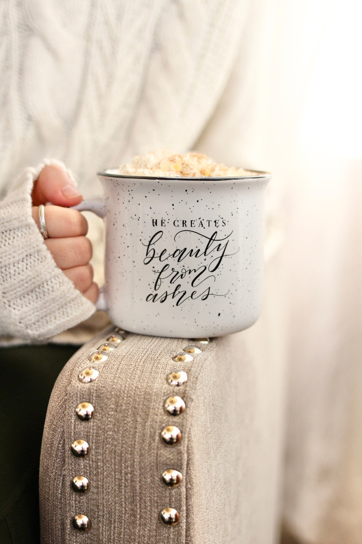 "Beauty from Ashes" Camper Mug