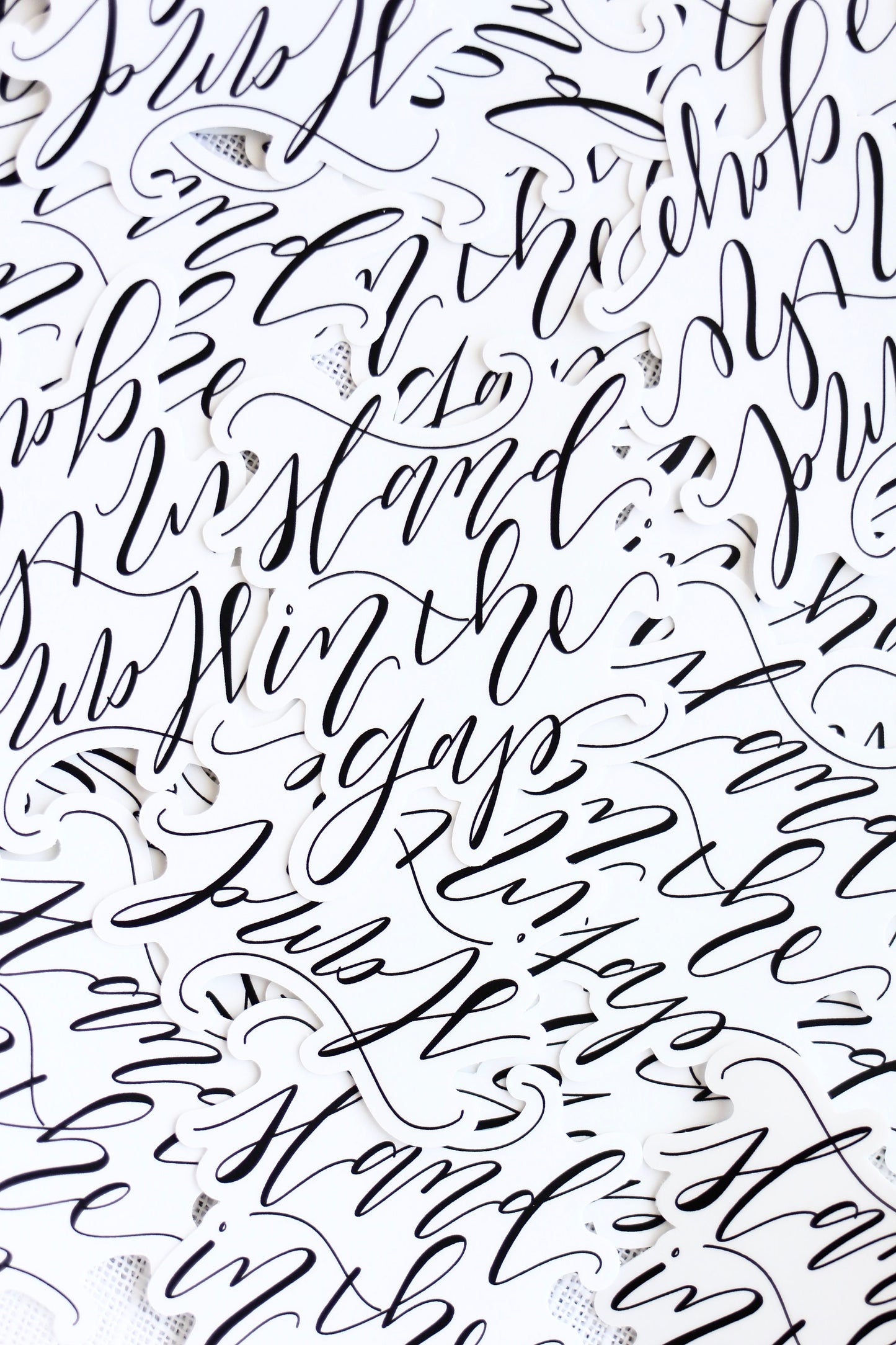 Lettered Die Cut Stickers | "stand in the gap" | Scripture lettering | Prayer + intercession