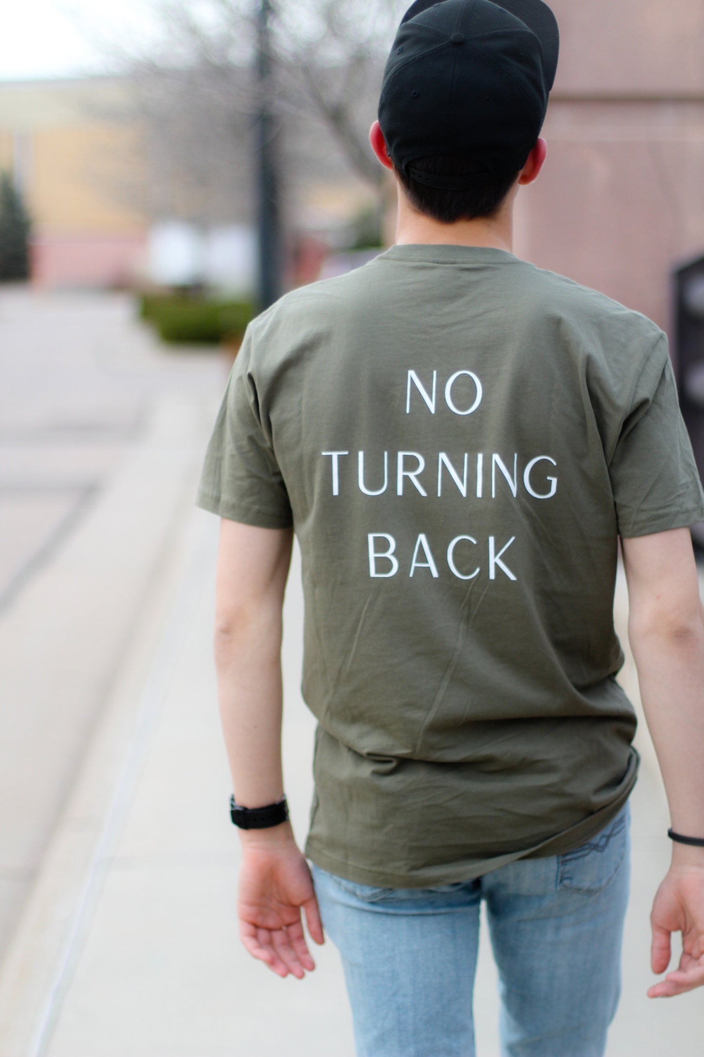 FOLLOWER OF JESUS - Army Green Unisex T-shirt