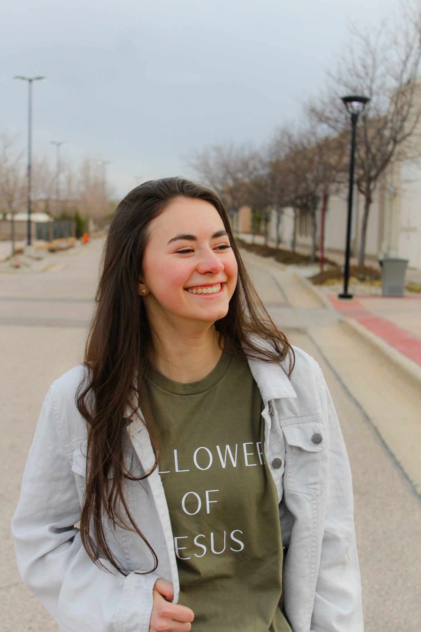 FOLLOWER OF JESUS - Army Green Unisex T-shirt